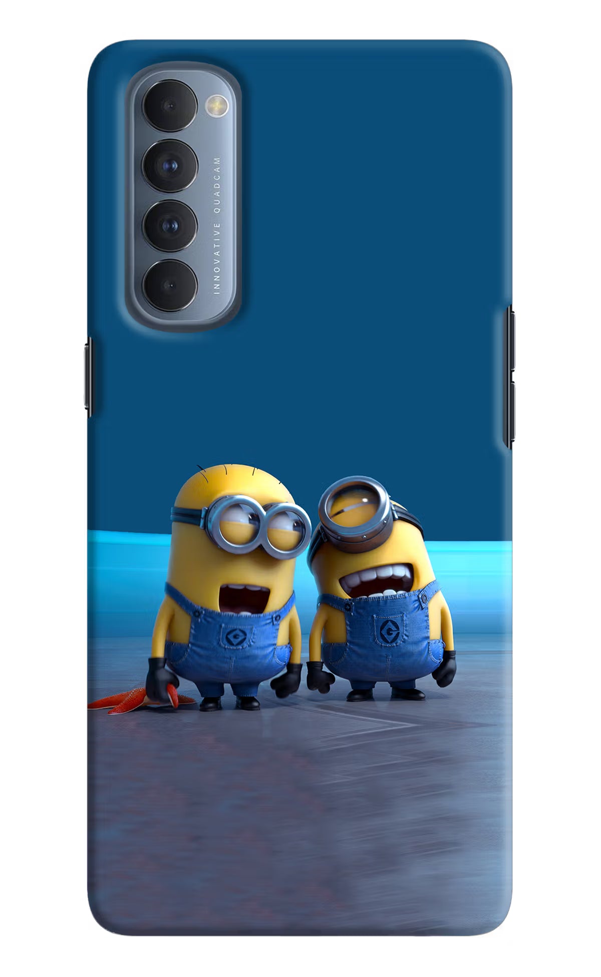 Minion Laughing Oppo Reno4 Pro Back Cover - Minion Laughing Oppo Reno4 Pro Hard Case Back Cover by Casekaro Minion Laughing Oppo Reno4 Pro Hard Case Back Cover by Casekaro