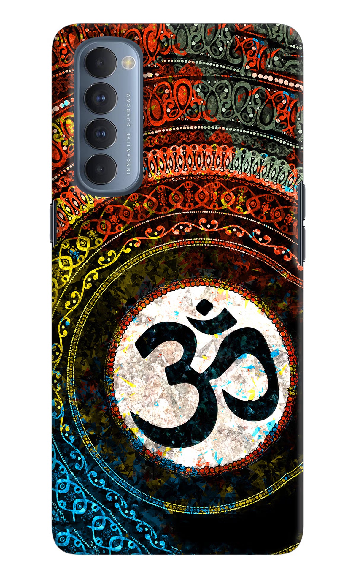 Om Cultural Oppo Reno4 Pro Back Cover - Om Cultural Oppo Reno4 Pro Hard Case Back Cover by Casekaro Om Cultural Oppo Reno4 Pro Hard Case Back Cover by Casekaro