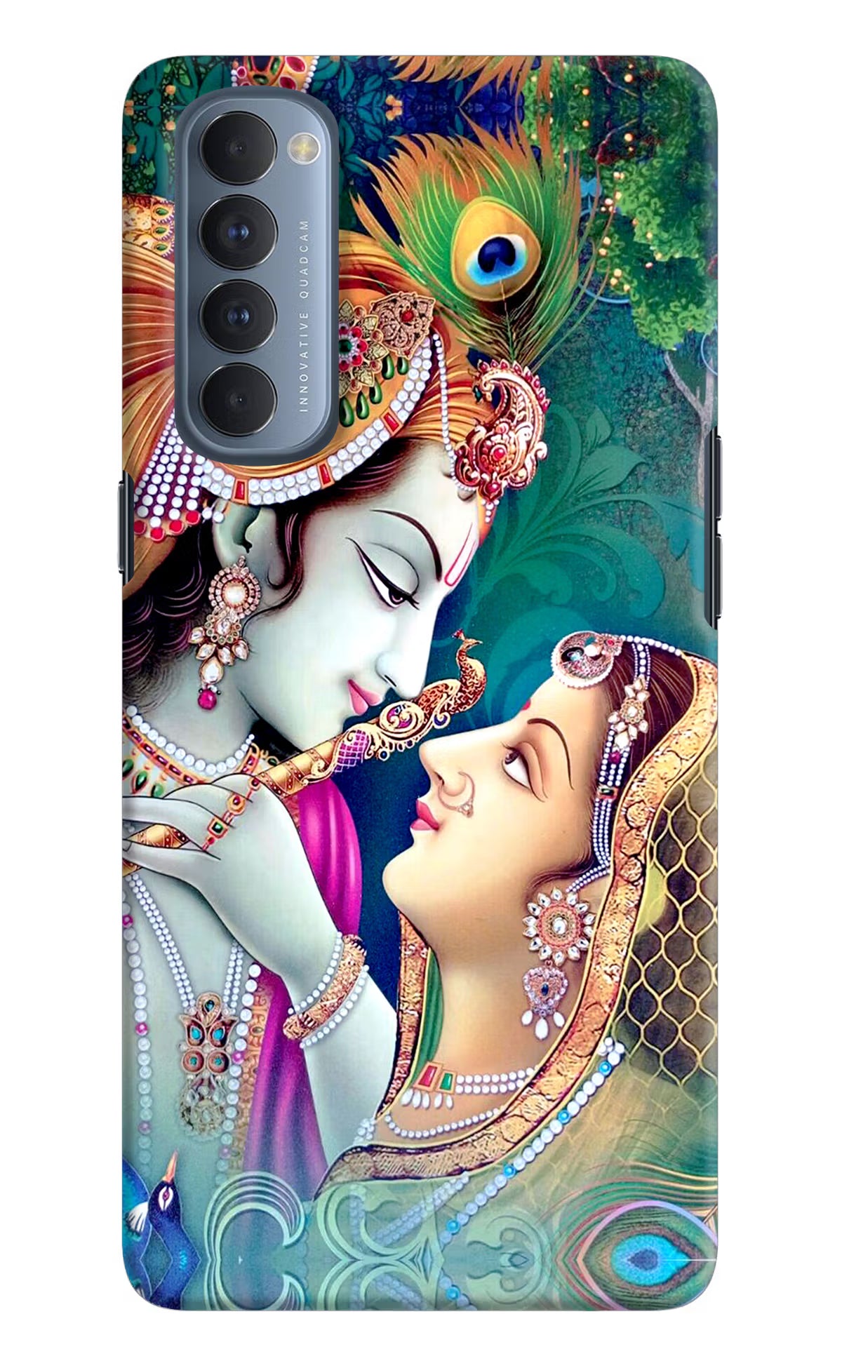 Lord Radha Krishna Oppo Reno4 Pro Back Cover - Lord Radha Krishna Oppo Reno4 Pro Hard Case Back Cover by Casekaro Lord Radha Krishna Oppo Reno4 Pro Hard Case Back Cover by Casekaro