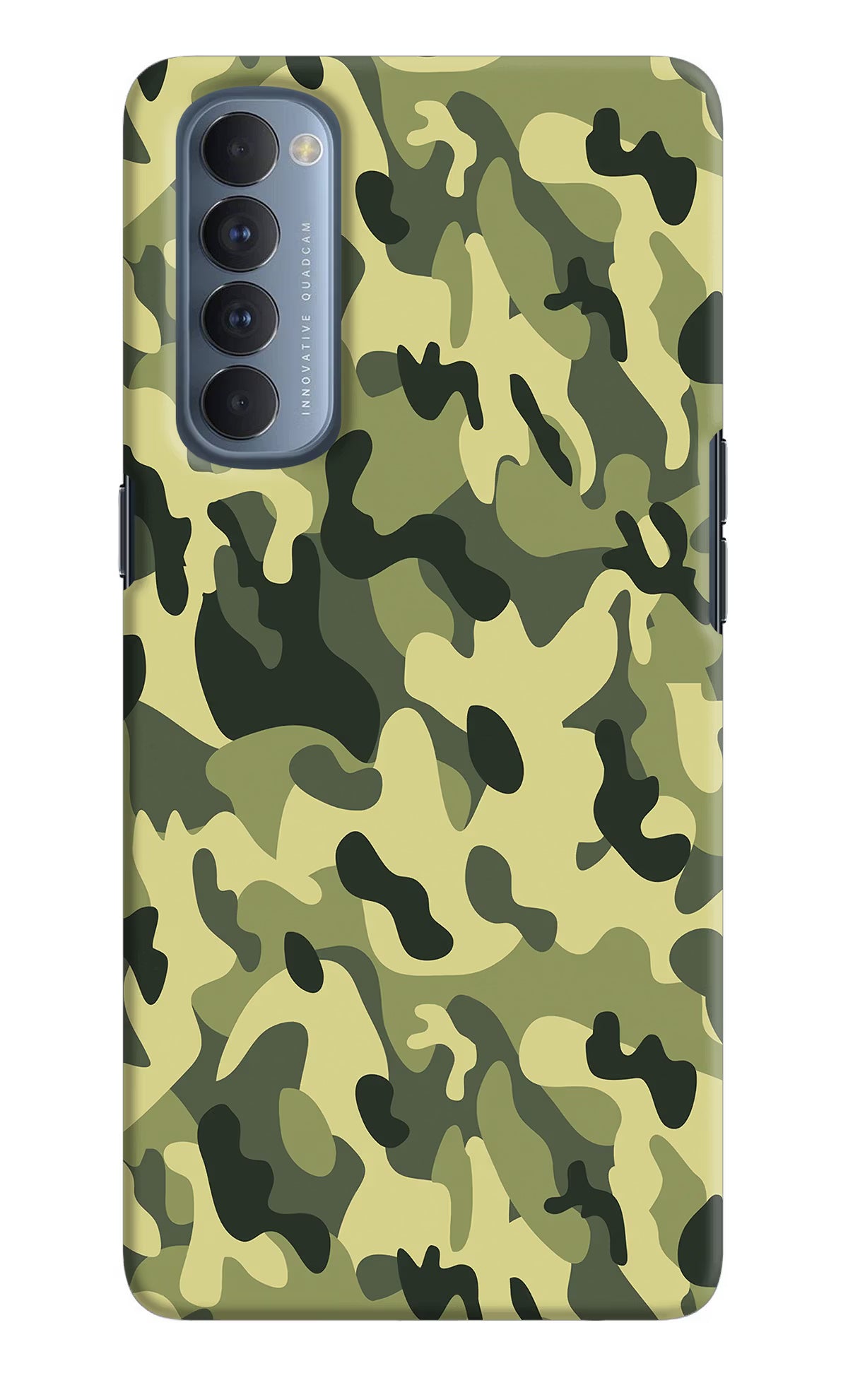 Camouflage Oppo Reno4 Pro Back Cover - Camouflage Oppo Reno4 Pro Hard Case Back Cover by Casekaro Camouflage Oppo Reno4 Pro Hard Case Back Cover by Casekaro