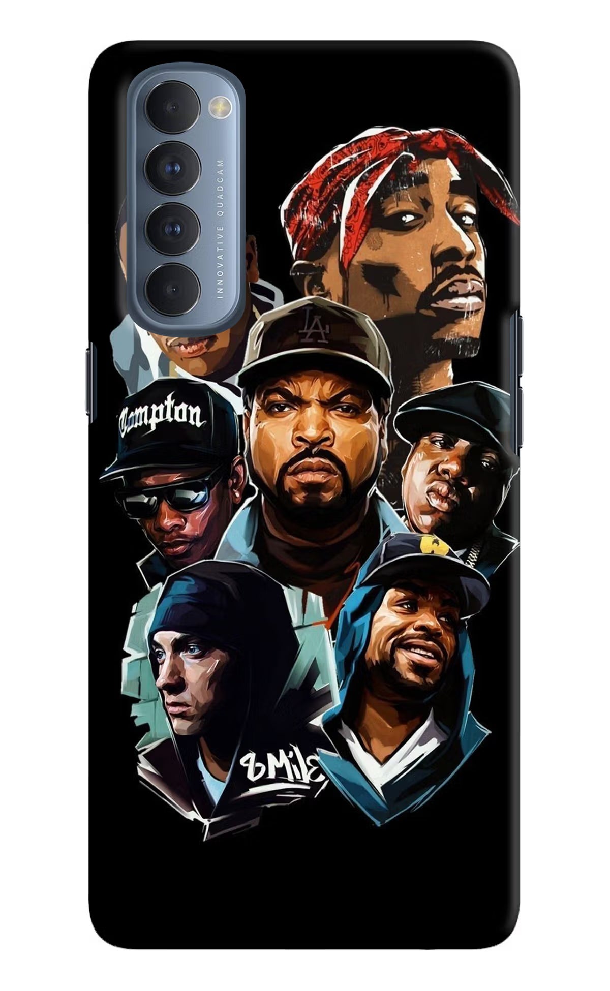 Rappers Oppo Reno4 Pro Back Cover - Rappers Oppo Reno4 Pro Hard Case Back Cover by Casekaro Rappers Oppo Reno4 Pro Hard Case Back Cover by Casekaro