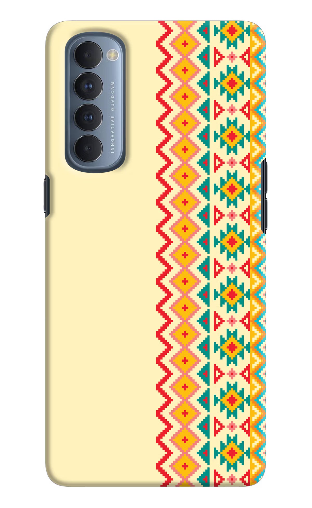 Ethnic Seamless Oppo Reno4 Pro Back Cover - Ethnic Seamless Oppo Reno4 Pro Hard Case Back Cover by Casekaro Ethnic Seamless Oppo Reno4 Pro Hard Case Back Cover by Casekaro