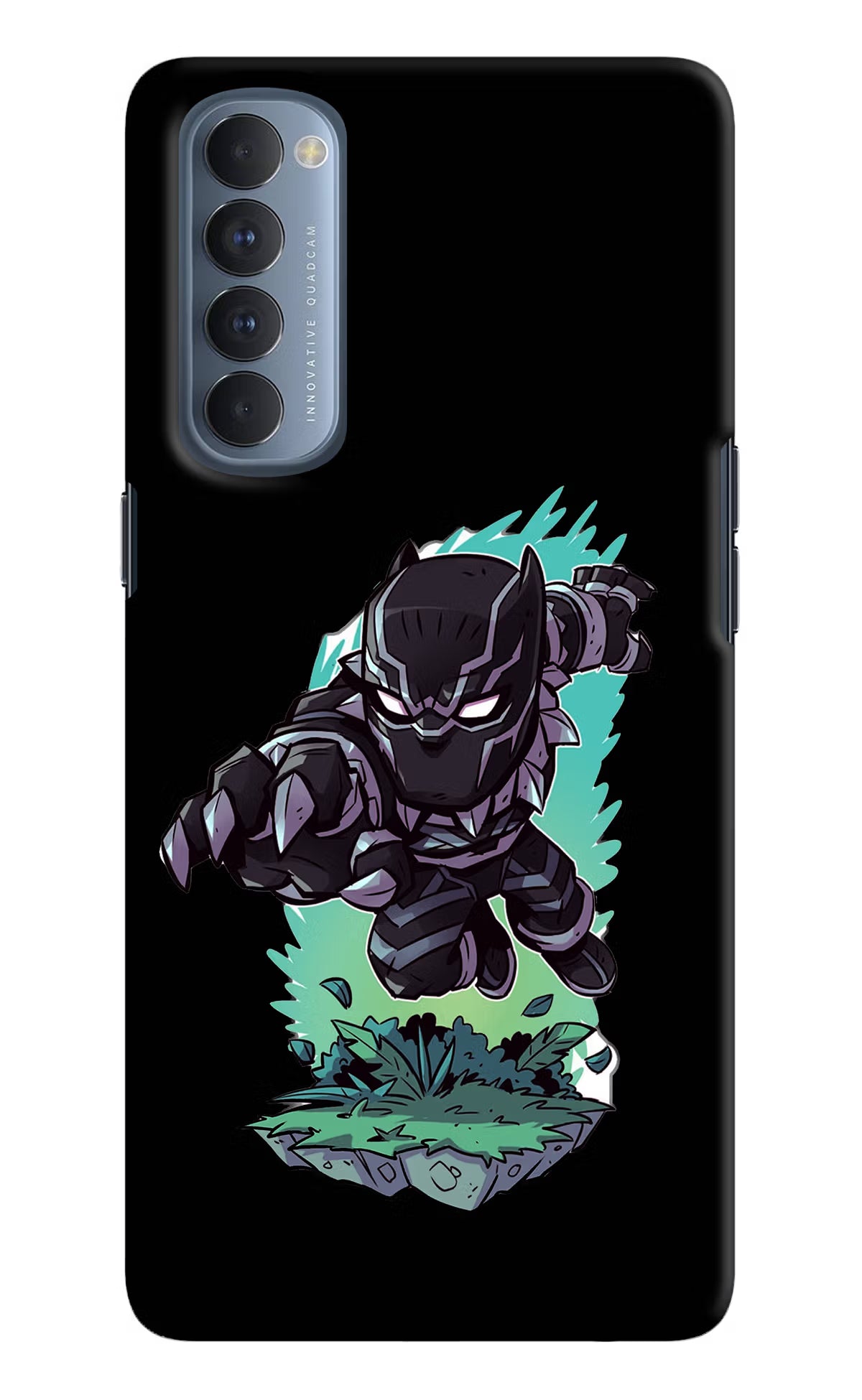 Black Panther Oppo Reno4 Pro Back Cover - Black Panther Oppo Reno4 Pro Hard Case Back Cover by Casekaro Black Panther Oppo Reno4 Pro Hard Case Back Cover by Casekaro