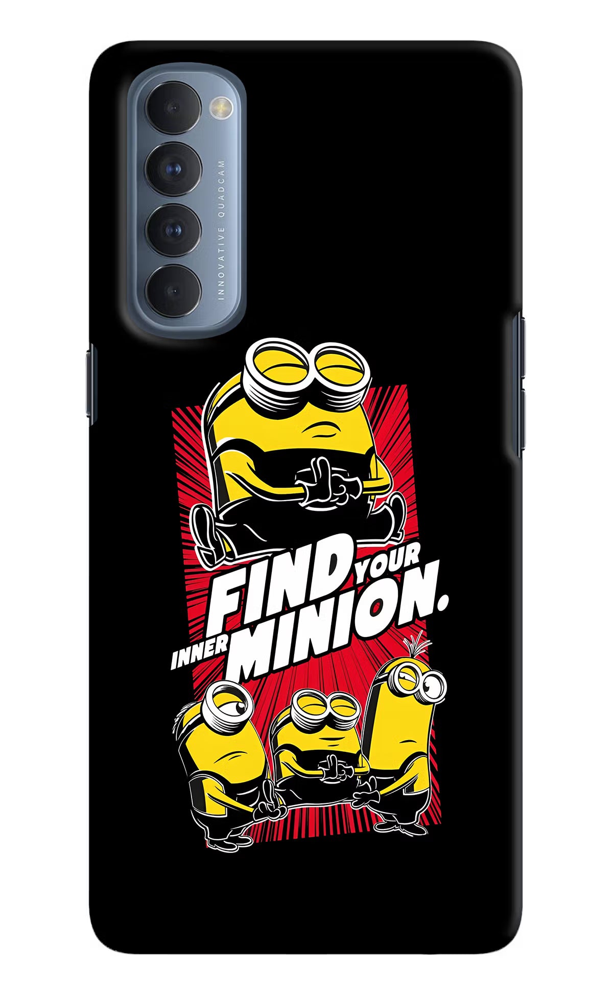 Find your inner Minion Oppo Reno4 Pro Back Cover - Find your inner Minion Oppo Reno4 Pro Hard Case Back Cover by Casekaro Find your inner Minion Oppo Reno4 Pro Hard Case Back Cover by Casekaro