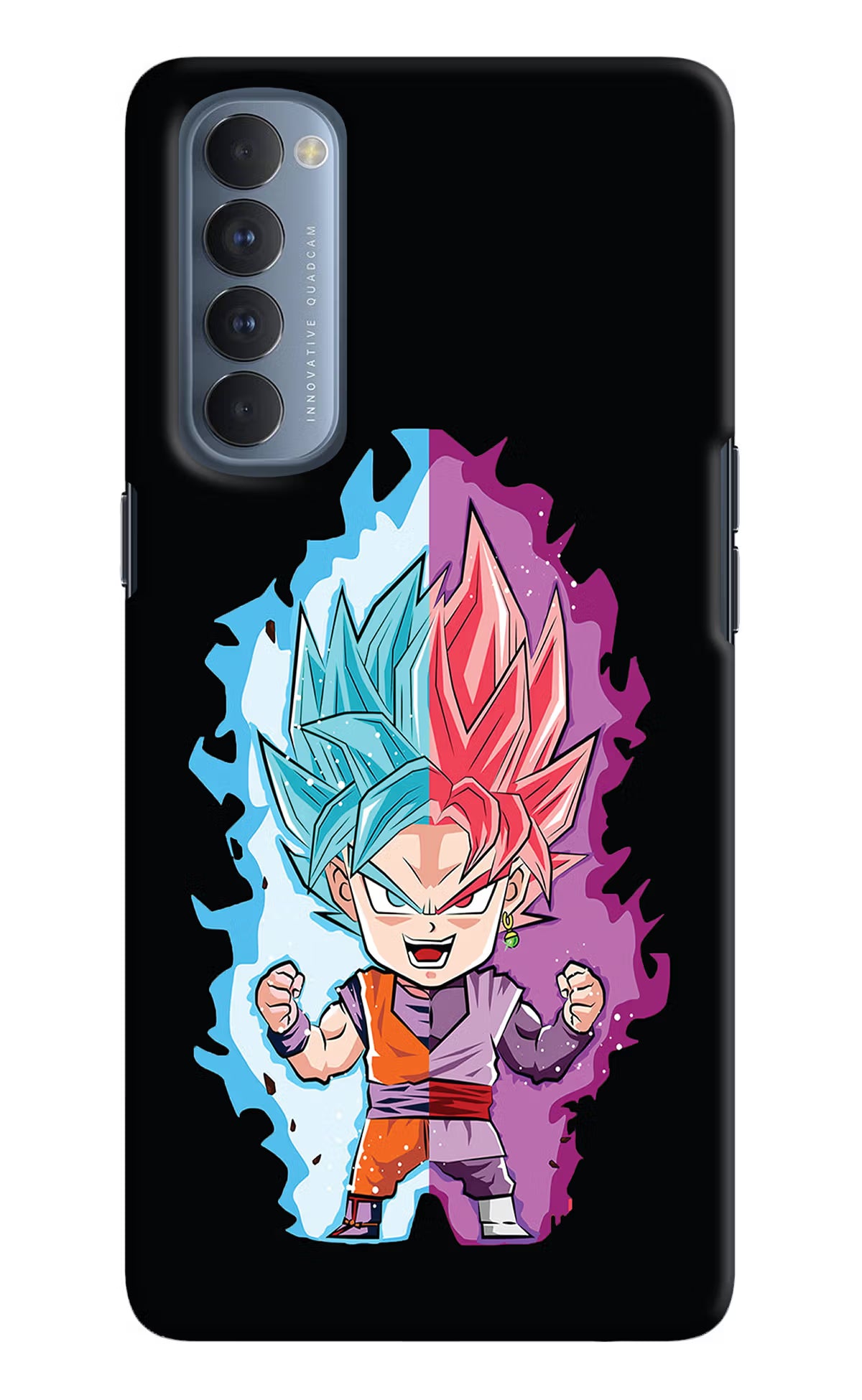 Chota Goku Oppo Reno4 Pro Back Cover - Chota Goku Oppo Reno4 Pro Hard Case Back Cover by Casekaro Chota Goku Oppo Reno4 Pro Hard Case Back Cover by Casekaro