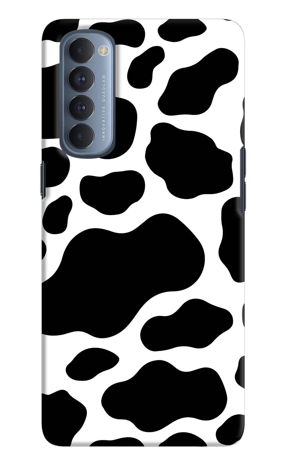 Cow Spots Oppo Reno4 Pro Back Cover - Cow Spots Oppo Reno4 Pro Hard Case Back Cover by Casekaro Cow Spots Oppo Reno4 Pro Hard Case Back Cover by Casekaro