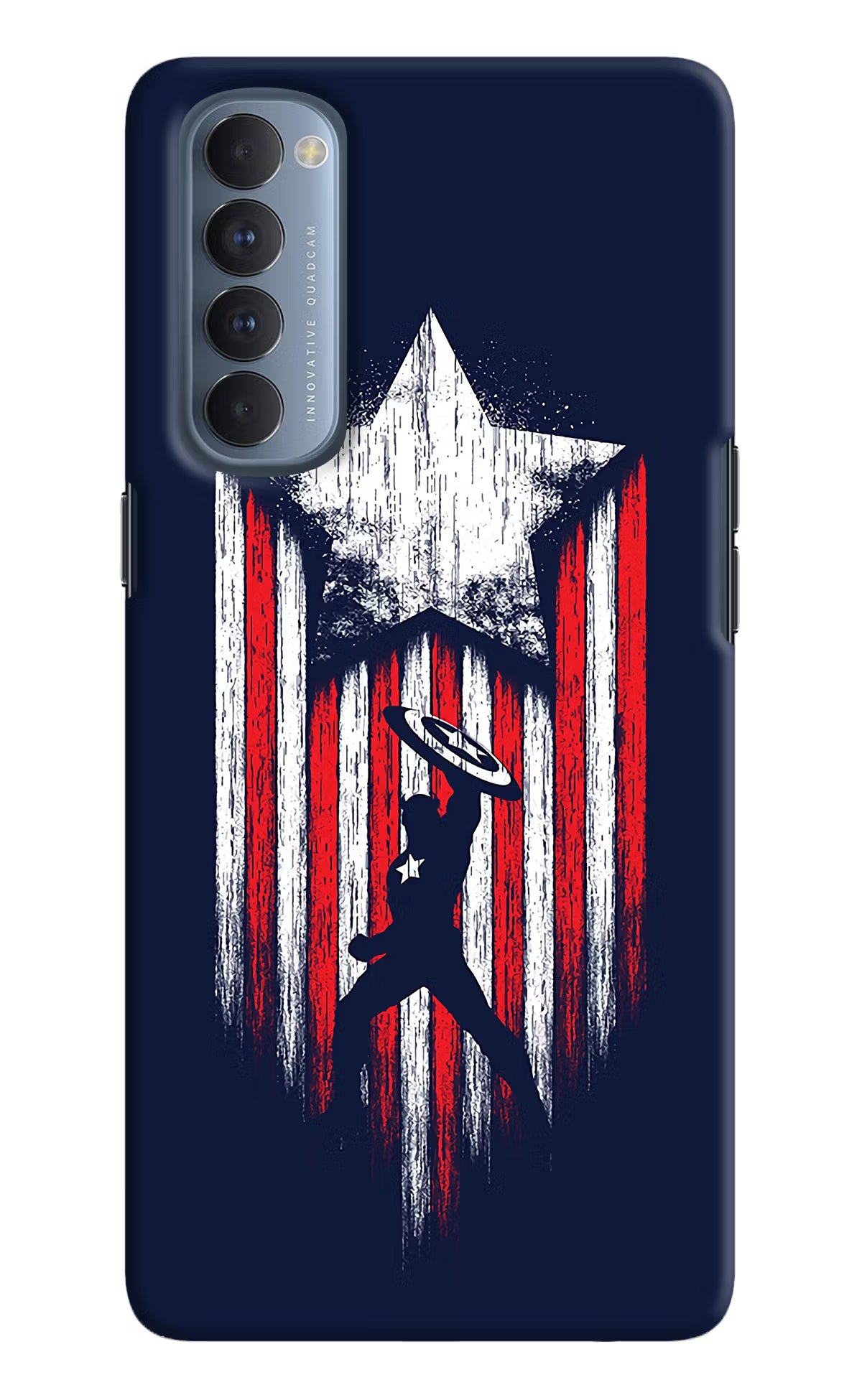 Captain America Marvel Art Oppo Reno4 Pro Back Cover - Captain America Marvel Art Oppo Reno4 Pro Hard Case Back Cover by Casekaro Captain America Marvel Art Oppo Reno4 Pro Hard Case Back Cover by Casekaro