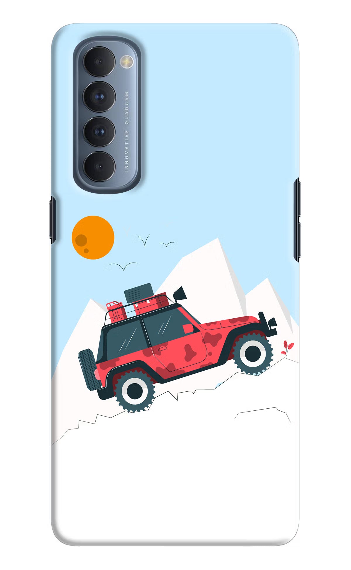 Mountain Trail Beast Oppo Reno4 Pro Back Cover - Mountain Trail Beast Oppo Reno4 Pro Hard Case Back Cover by Casekaro Mountain Trail Beast Oppo Reno4 Pro Hard Case Back Cover by Casekaro