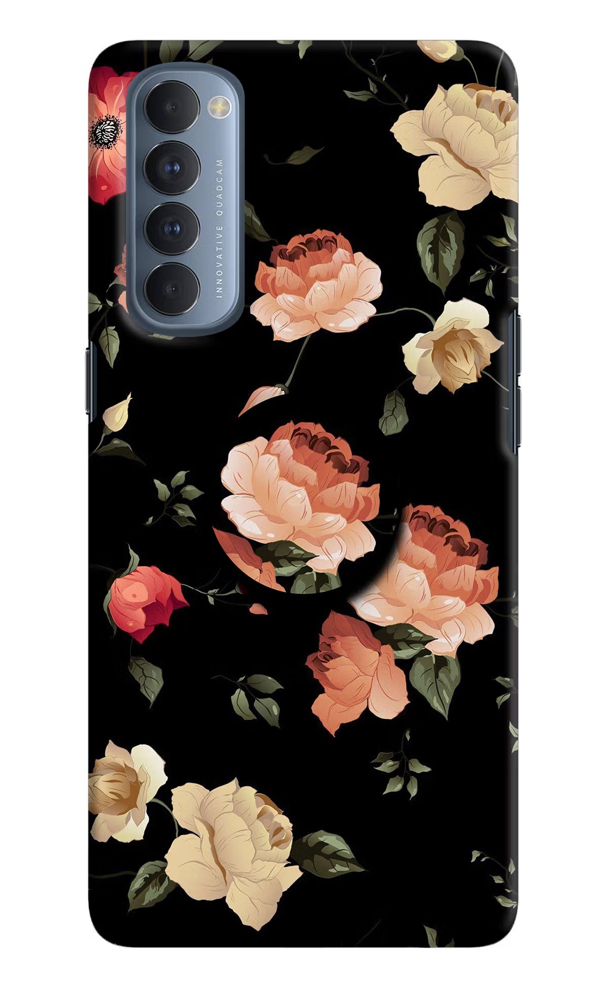 Flowers Oppo Reno4 Pro Pop Case - Flowers Oppo Reno4 Pro Pop Case by Casekaro Flowers Oppo Reno4 Pro Pop Case by Casekaro
