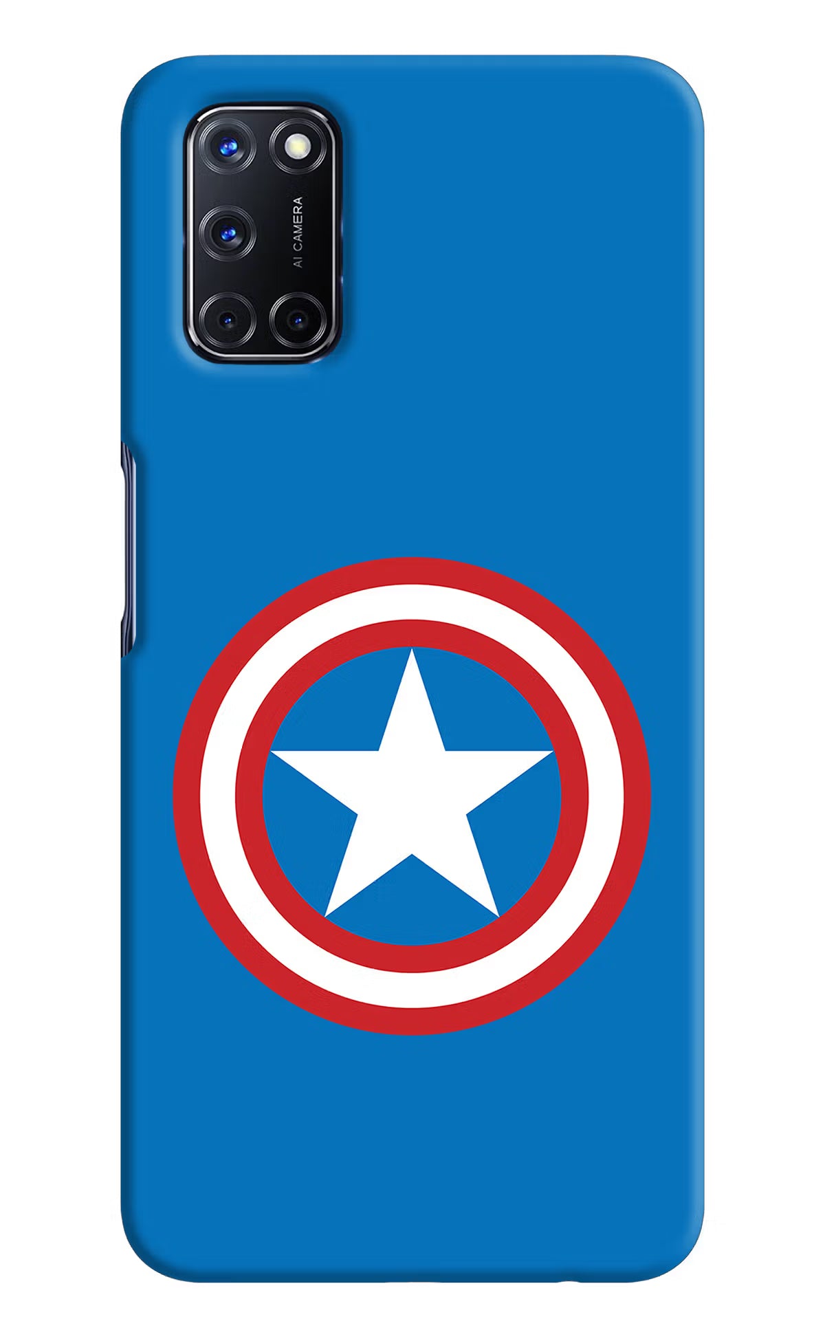 Captain America Logo Oppo A52 Back Cover - Captain America Logo Oppo A52 Hard Case Back Cover by Casekaro Captain America Logo Oppo A52 Hard Case Back Cover by Casekaro