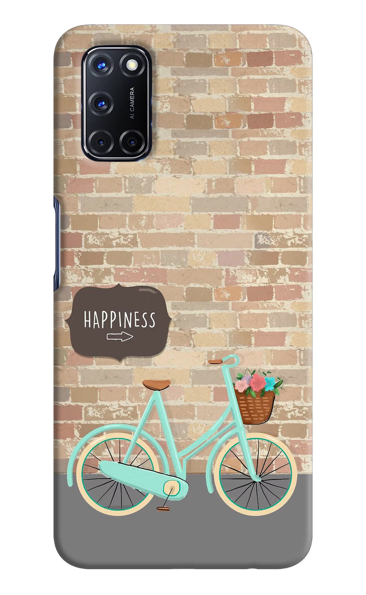 Happiness Artwork Oppo A52 Back Cover - Happiness Artwork Oppo A52 Hard Case Back Cover by Casekaro Happiness Artwork Oppo A52 Hard Case Back Cover by Casekaro