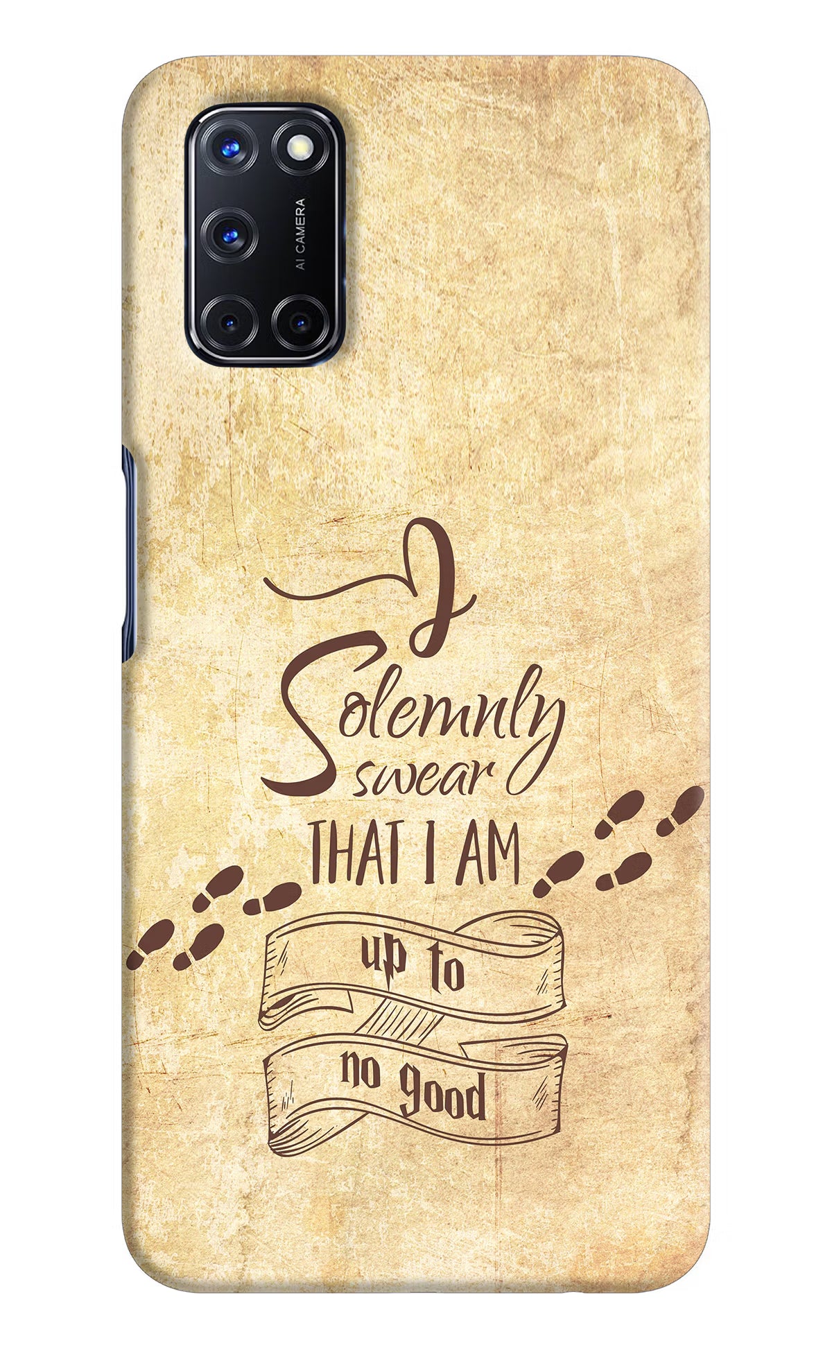 I Solemnly swear that i up to no good Oppo A52 Back Cover - I Solemnly swear that i up to no good Oppo A52 Hard Case Back Cover by Casekaro I Solemnly swear that i up to no good Oppo A52 Hard Case Back Cover by Casekaro