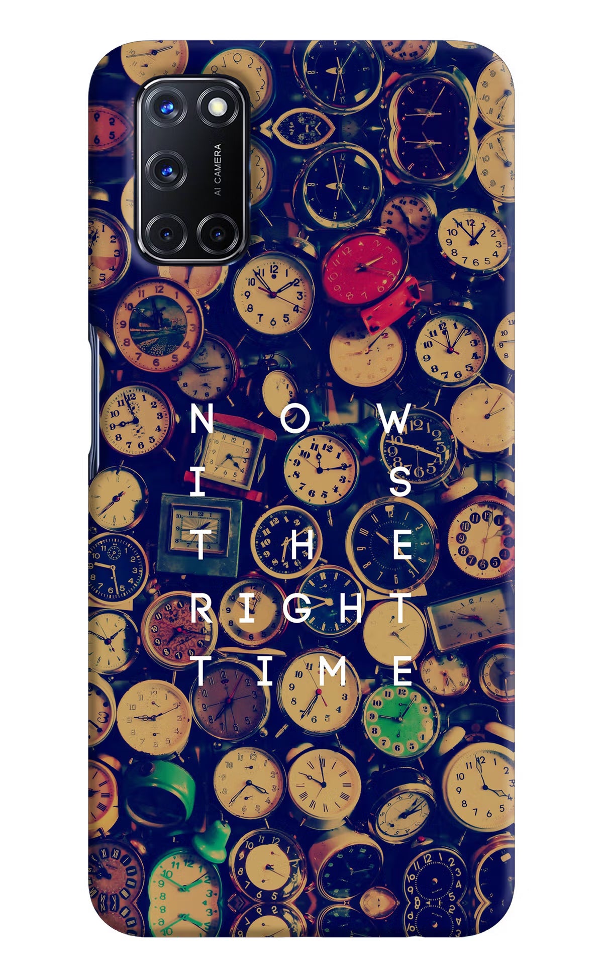 Now is the Right Time Quote Oppo A52 Back Cover - Now is the Right Time Quote Oppo A52 Hard Case Back Cover by Casekaro Now is the Right Time Quote Oppo A52 Hard Case Back Cover by Casekaro