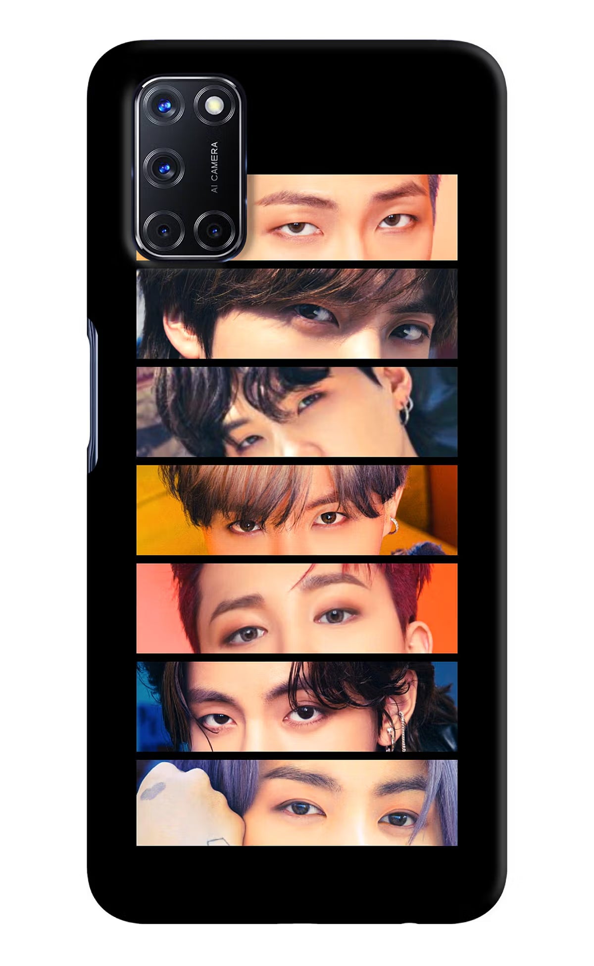 BTS Eyes Oppo A52 Back Cover - BTS Eyes Oppo A52 Hard Case Back Cover by Casekaro BTS Eyes Oppo A52 Hard Case Back Cover by Casekaro