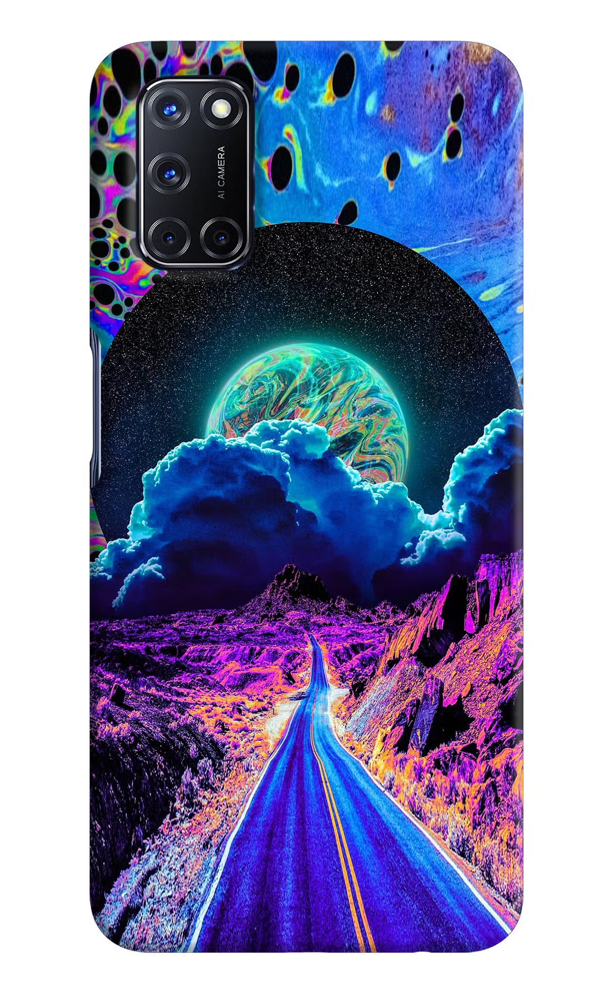 Psychedelic Painting Oppo A52 Back Cover - Psychedelic Painting Oppo A52 Hard Case Back Cover by Casekaro Psychedelic Painting Oppo A52 Hard Case Back Cover by Casekaro