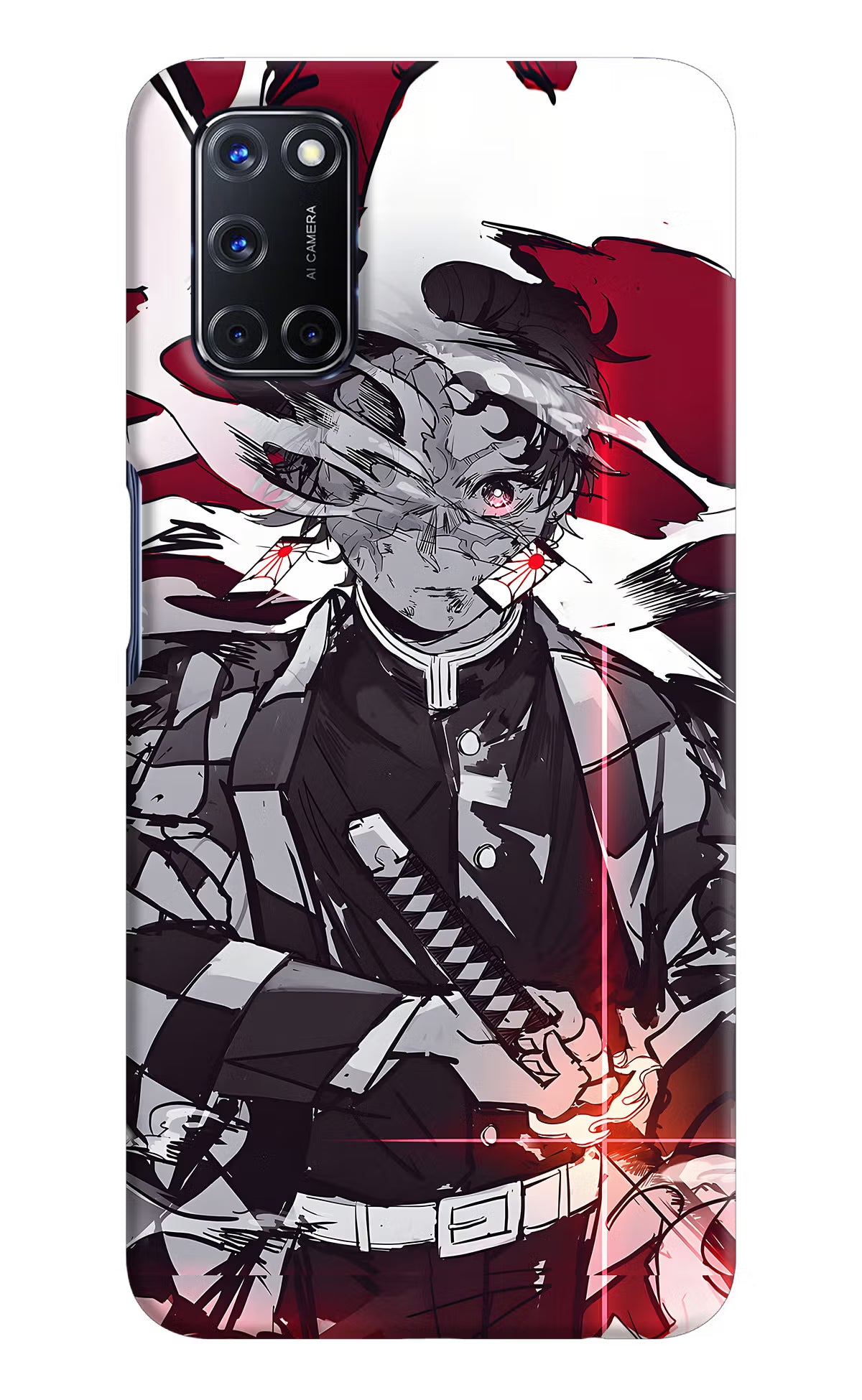 Demon Slayer Oppo A52 Back Cover - Demon Slayer Oppo A52 Hard Case Back Cover by Casekaro Demon Slayer Oppo A52 Hard Case Back Cover by Casekaro