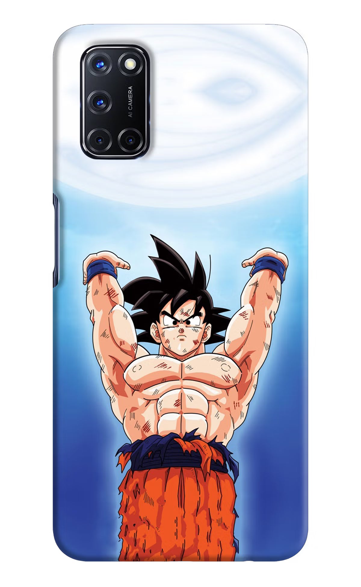 Goku Power Oppo A52 Back Cover - Goku Power Oppo A52 Hard Case Back Cover by Casekaro Goku Power Oppo A52 Hard Case Back Cover by Casekaro