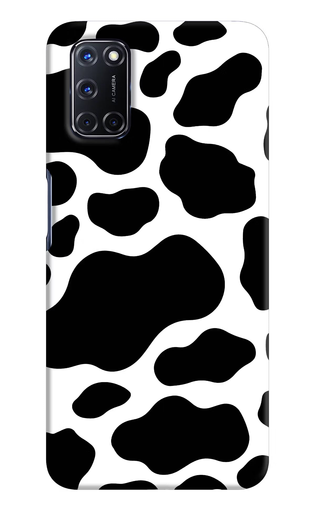 Cow Spots Oppo A52 Back Cover - Cow Spots Oppo A52 Hard Case Back Cover by Casekaro Cow Spots Oppo A52 Hard Case Back Cover by Casekaro