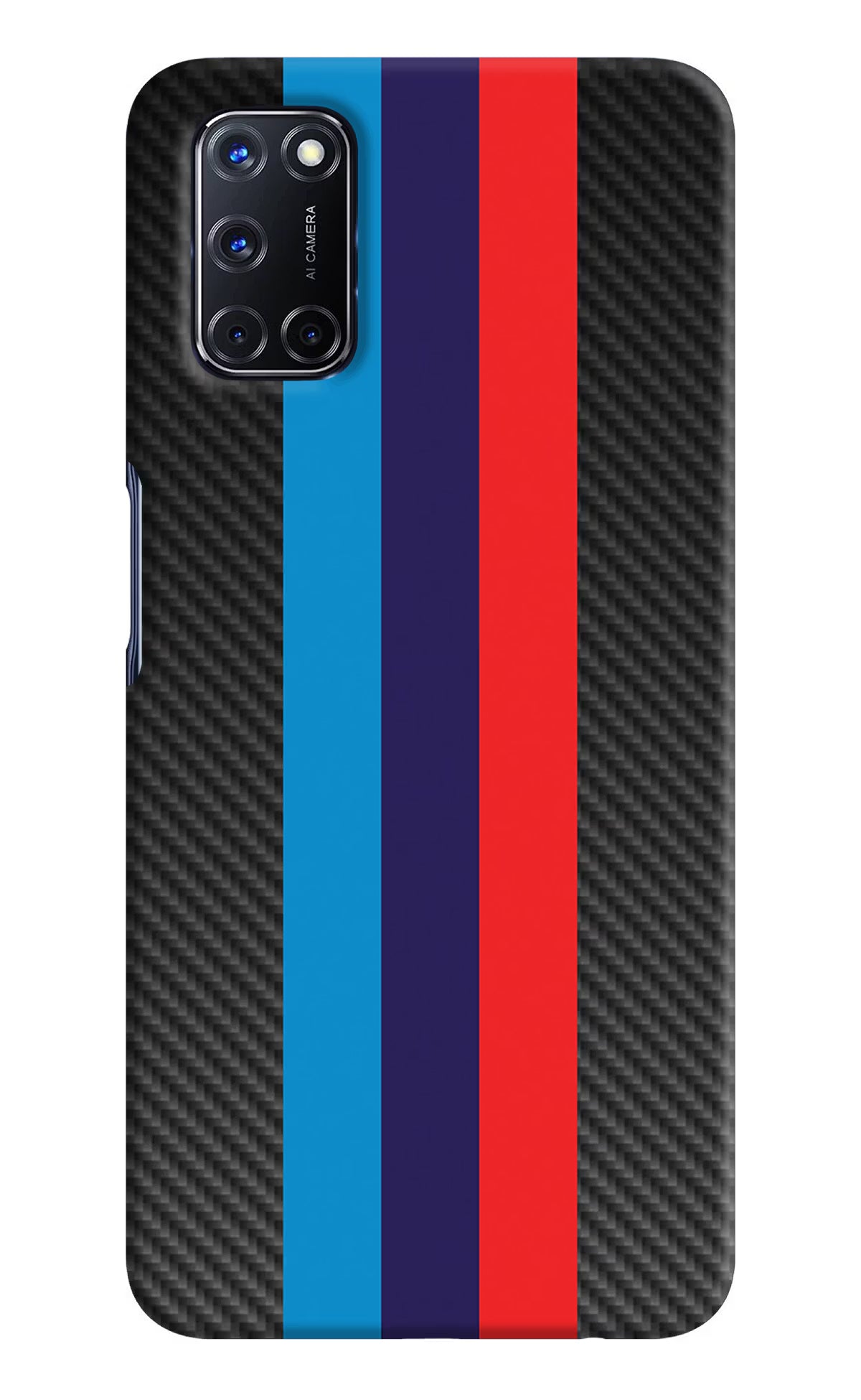 BMW Stripes Pattern Oppo A52 Back Cover - BMW Stripes Pattern Oppo A52 Hard Case Back Cover by Casekaro BMW Stripes Pattern Oppo A52 Hard Case Back Cover by Casekaro