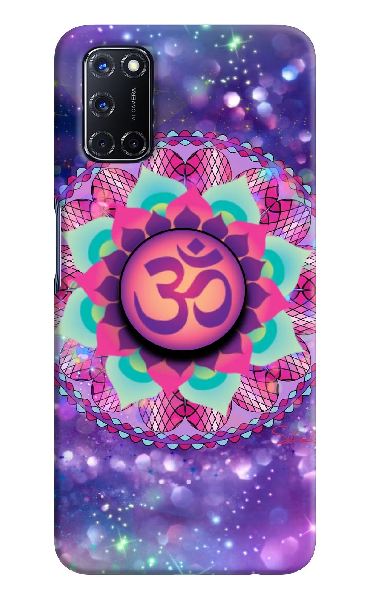 Om Purple Oppo A52 Pop Case - Om Purple Oppo A52 Pop Case by Casekaro Om Purple Oppo A52 Pop Case by Casekaro