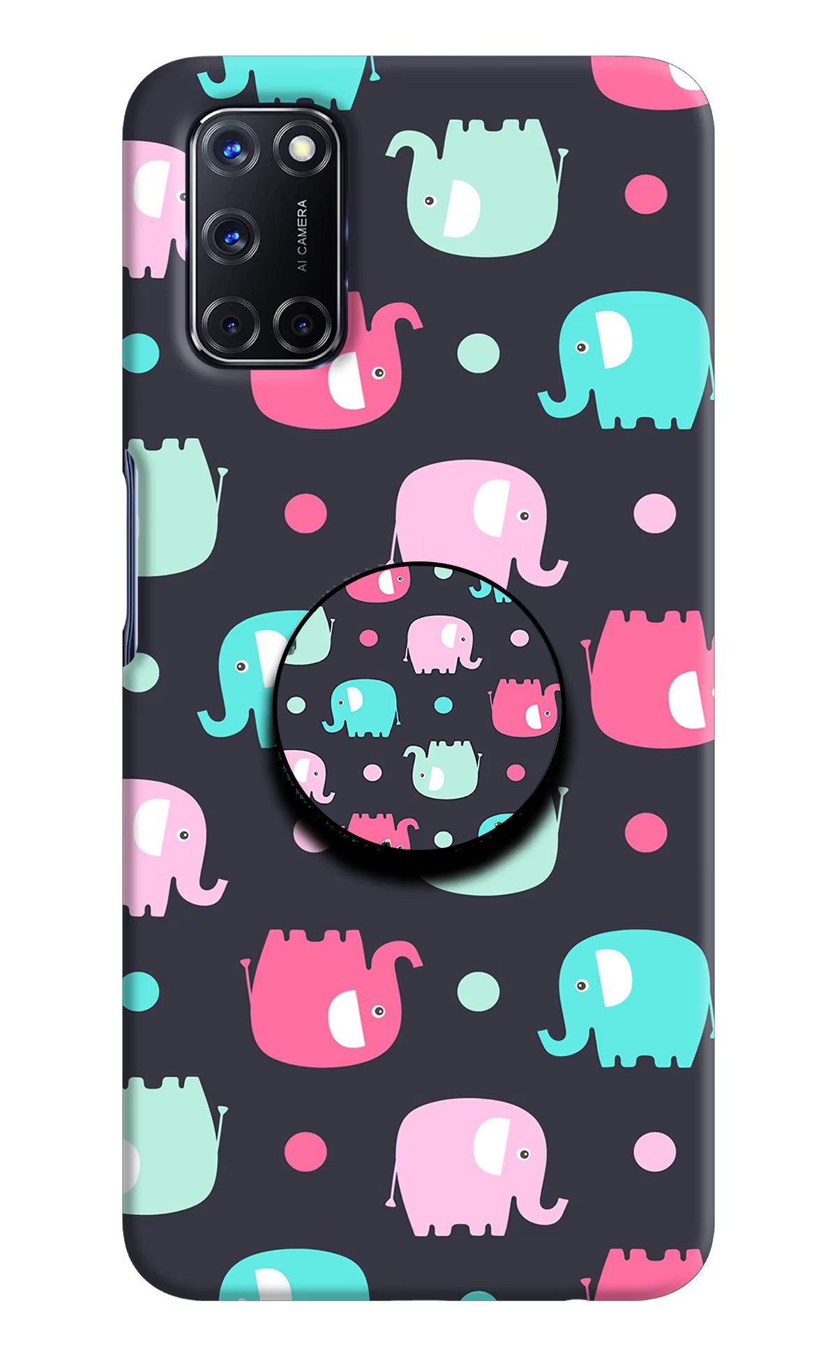 Baby Elephants Oppo A52 Pop Case - Baby Elephants Oppo A52 Pop Case by Casekaro Baby Elephants Oppo A52 Pop Case by Casekaro
