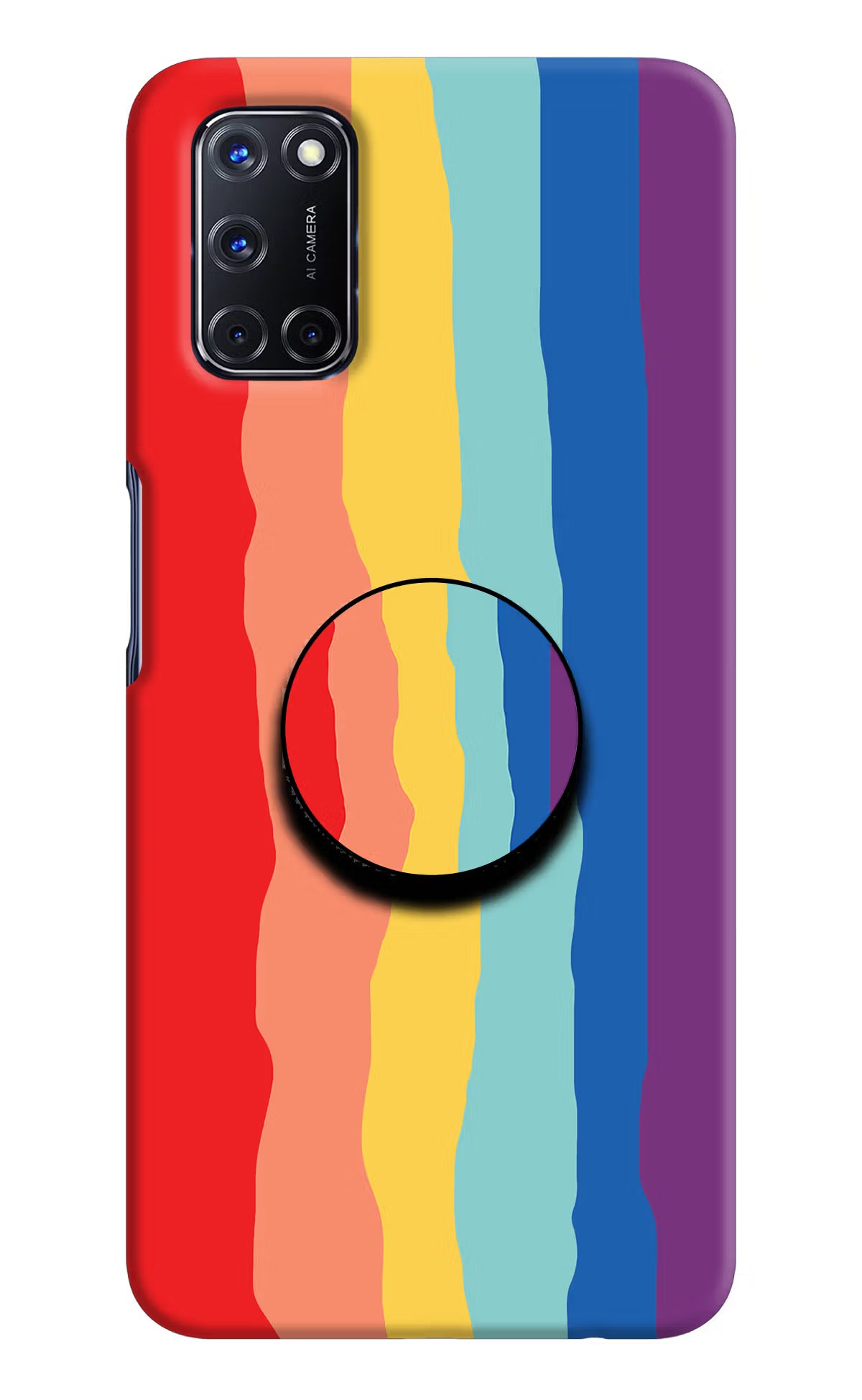 Rainbow Oppo A52 Pop Case - Rainbow Oppo A52 Pop Case by Casekaro Rainbow Oppo A52 Pop Case by Casekaro
