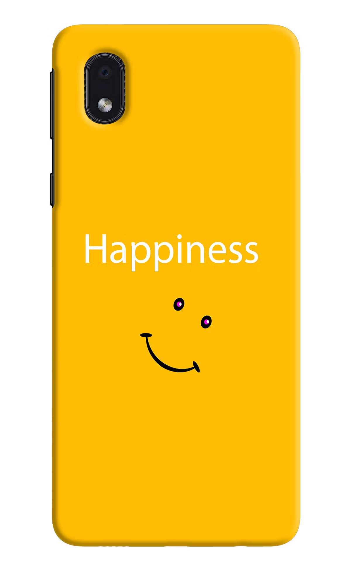 Happiness With Smiley Samsung M01 Core Back Cover - Happiness With Smiley Samsung M01 Core Hard Case Back Cover by Casekaro Happiness With Smiley Samsung M01 Core Hard Case Back Cover by Casekaro