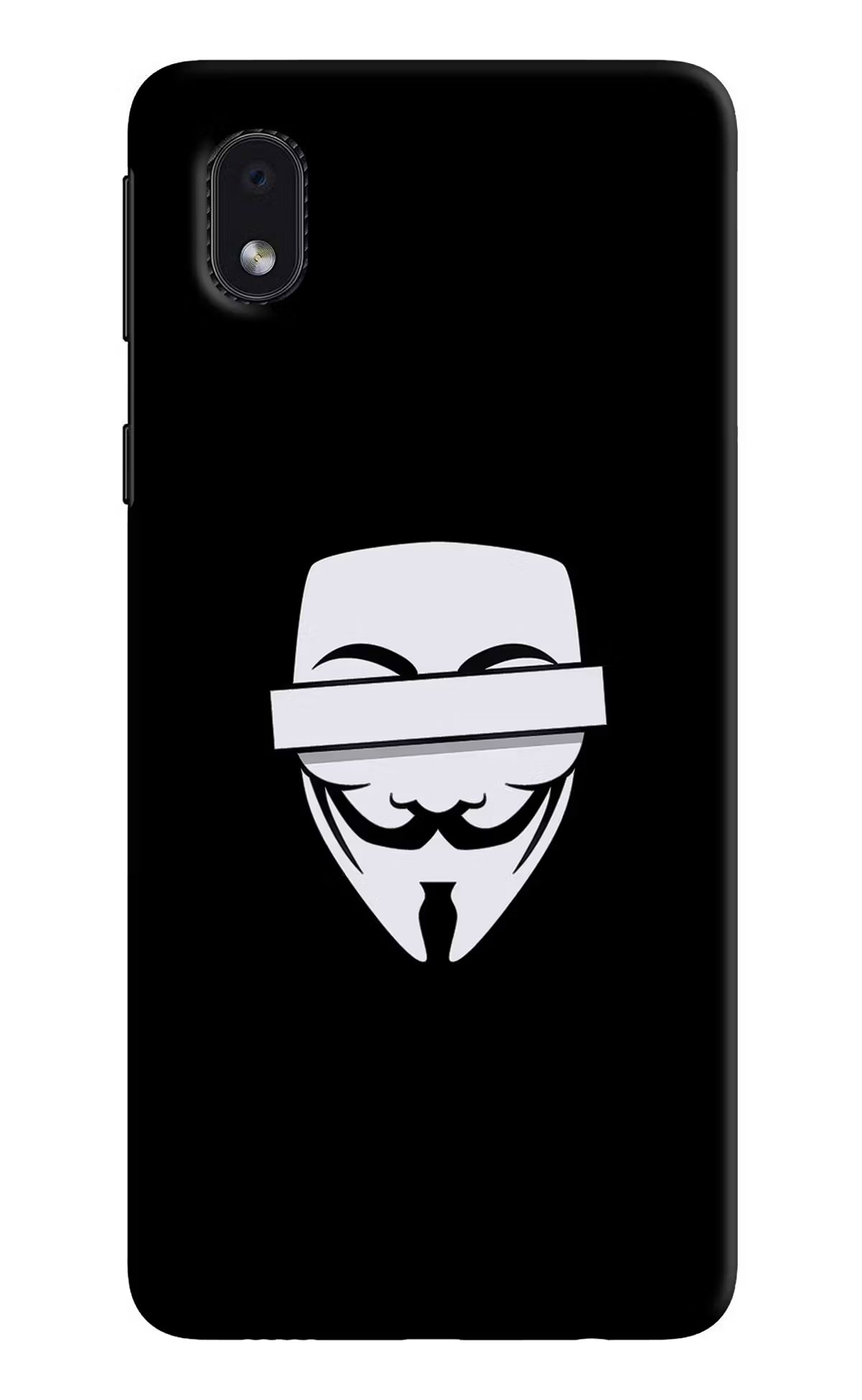 Anonymous Face Samsung M01 Core Back Cover - Anonymous Face Samsung M01 Core Hard Case Back Cover by Casekaro Anonymous Face Samsung M01 Core Hard Case Back Cover by Casekaro