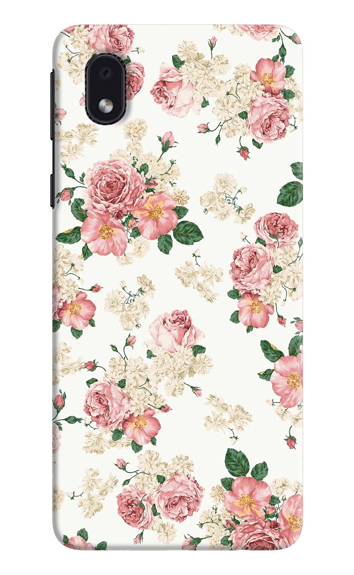 Flowers Samsung M01 Core Back Cover - Flowers Samsung M01 Core Hard Case Back Cover by Casekaro Flowers Samsung M01 Core Hard Case Back Cover by Casekaro