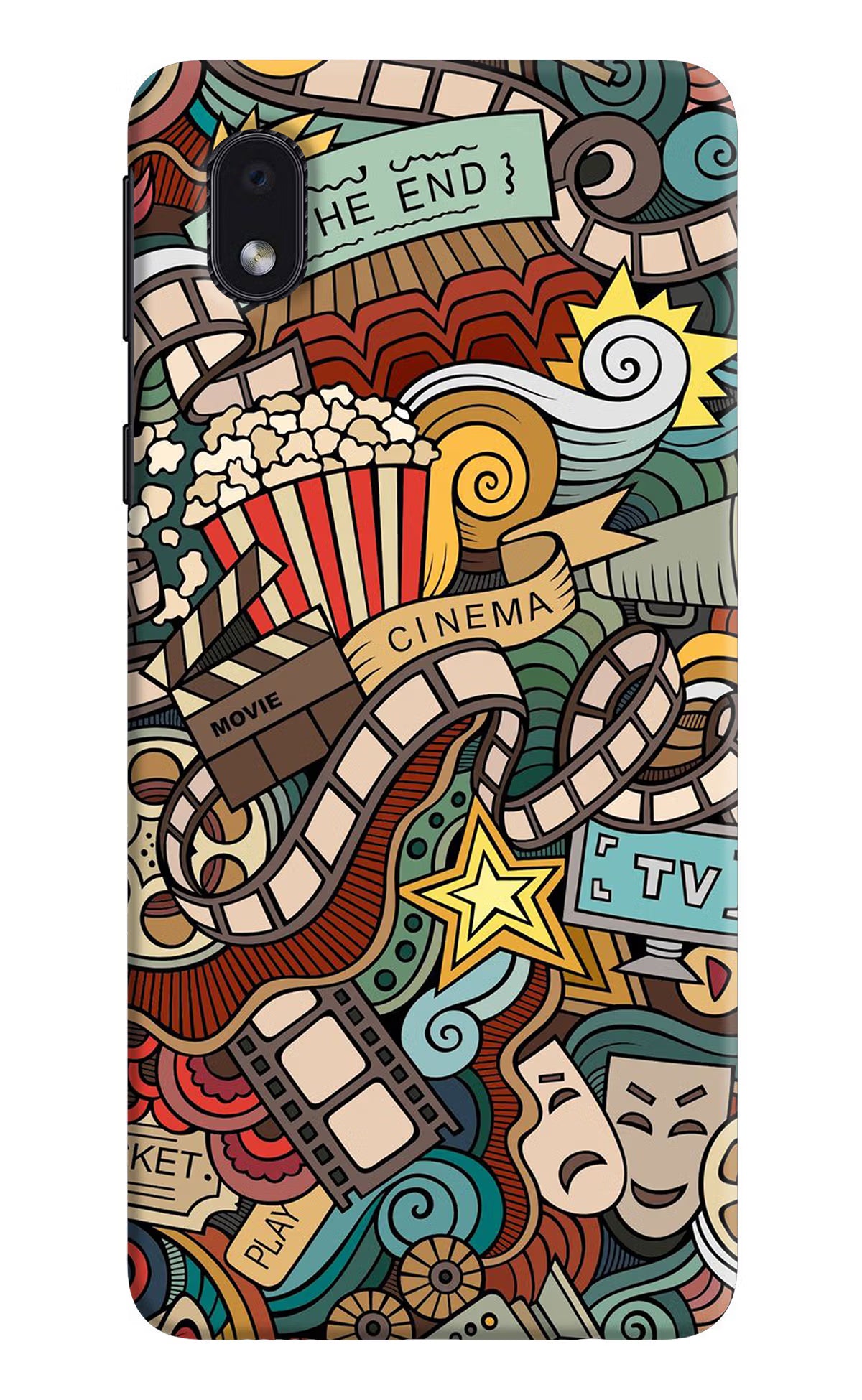 Cinema Abstract Samsung M01 Core Back Cover - Cinema Abstract Samsung M01 Core Hard Case Back Cover by Casekaro Cinema Abstract Samsung M01 Core Hard Case Back Cover by Casekaro