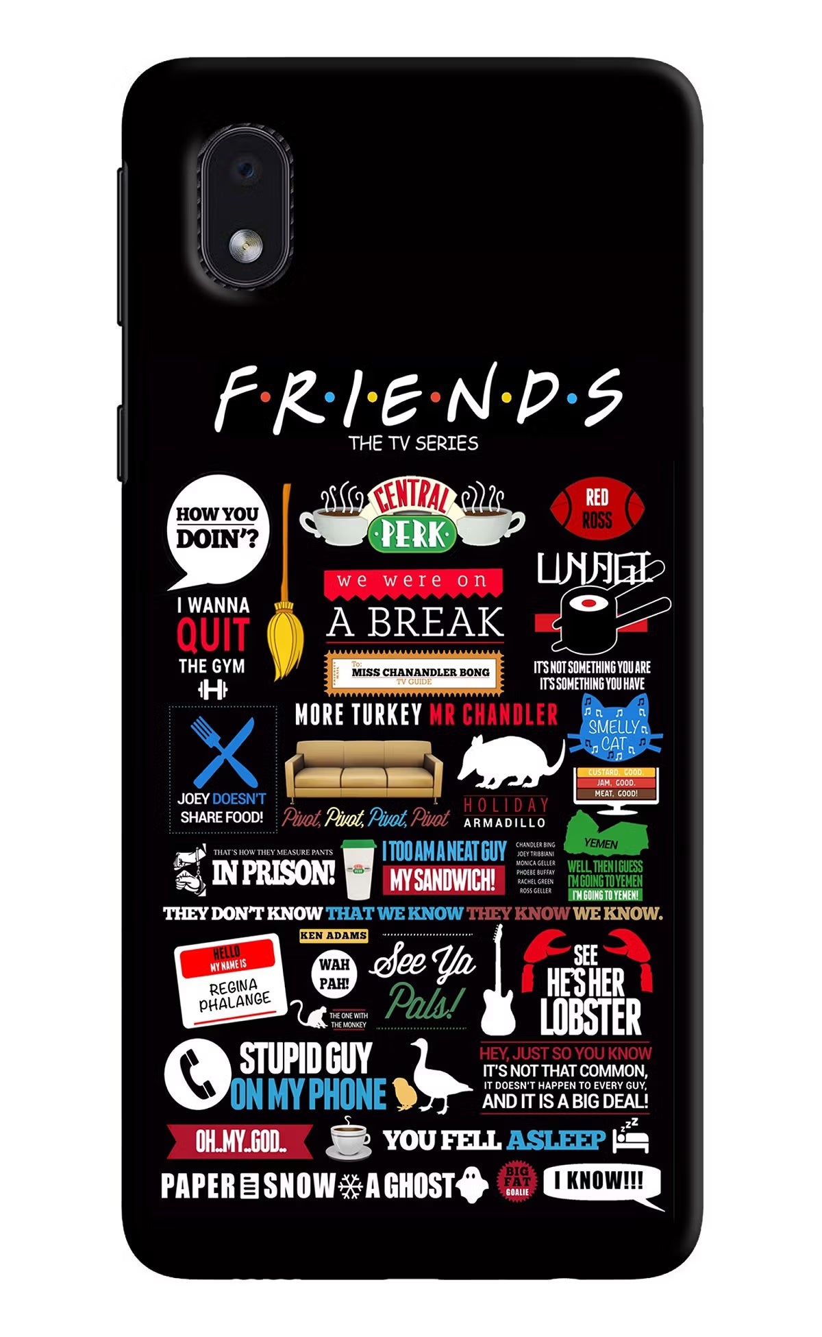 FRIENDS Samsung M01 Core Back Cover - FRIENDS Samsung M01 Core Hard Case Back Cover by Casekaro FRIENDS Samsung M01 Core Hard Case Back Cover by Casekaro