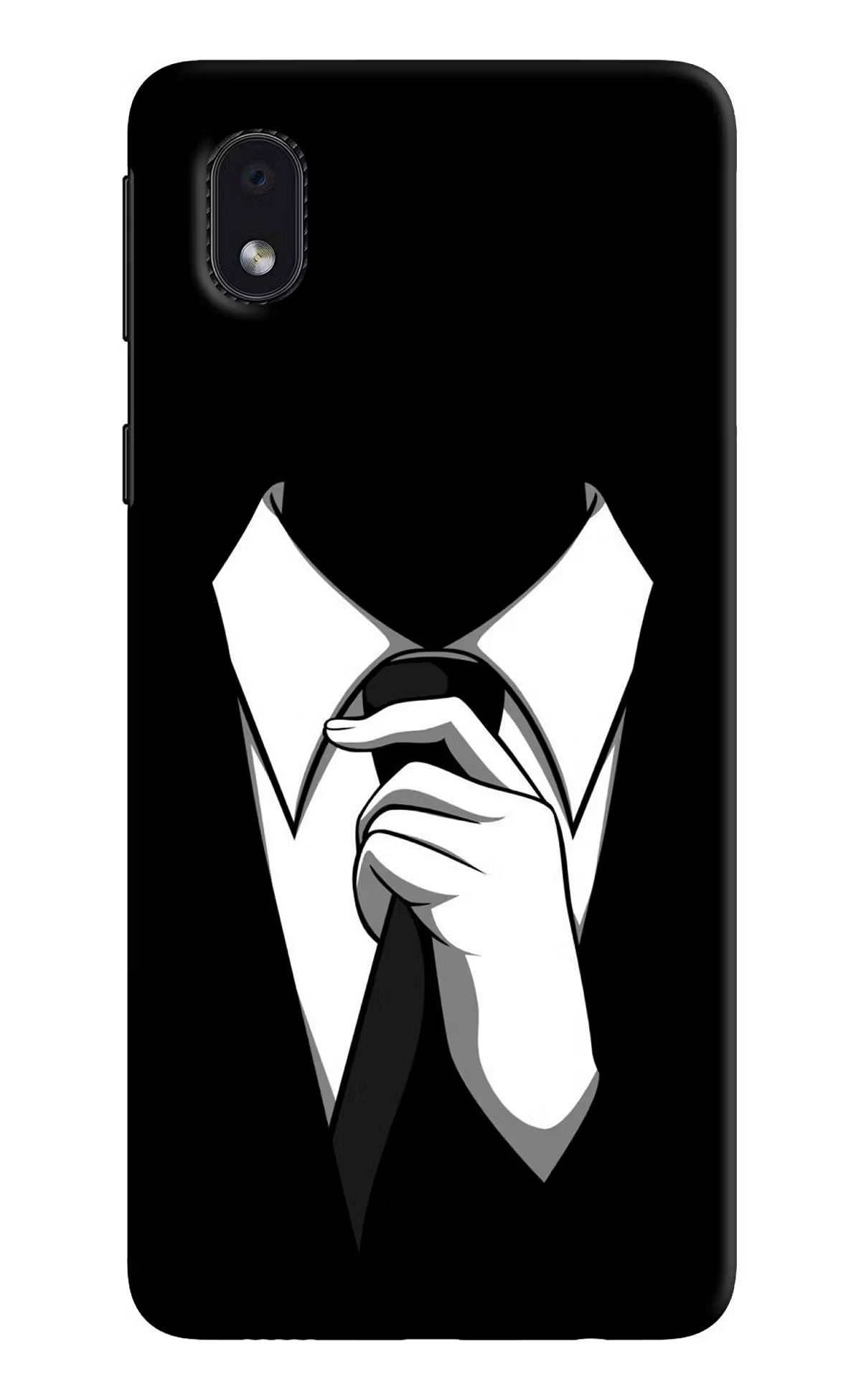 Black Tie Samsung M01 Core Back Cover - Black Tie Samsung M01 Core Hard Case Back Cover by Casekaro Black Tie Samsung M01 Core Hard Case Back Cover by Casekaro