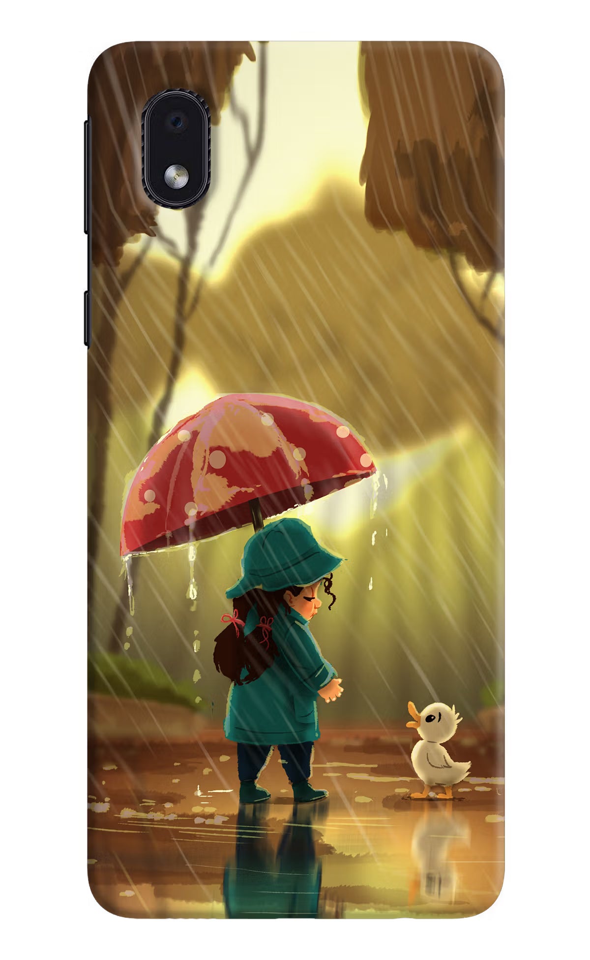 Rainy Day Samsung M01 Core Back Cover - Rainy Day Samsung M01 Core Hard Case Back Cover by Casekaro Rainy Day Samsung M01 Core Hard Case Back Cover by Casekaro