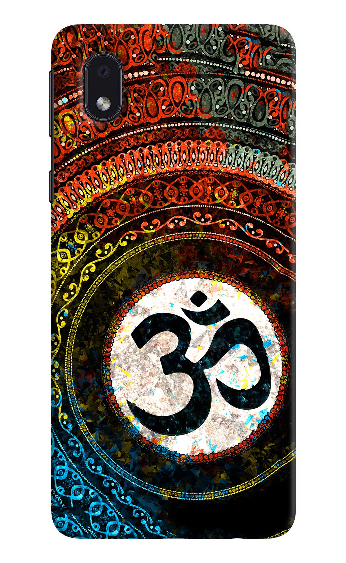 Om Cultural Samsung M01 Core Back Cover - Om Cultural Samsung M01 Core Hard Case Back Cover by Casekaro Om Cultural Samsung M01 Core Hard Case Back Cover by Casekaro