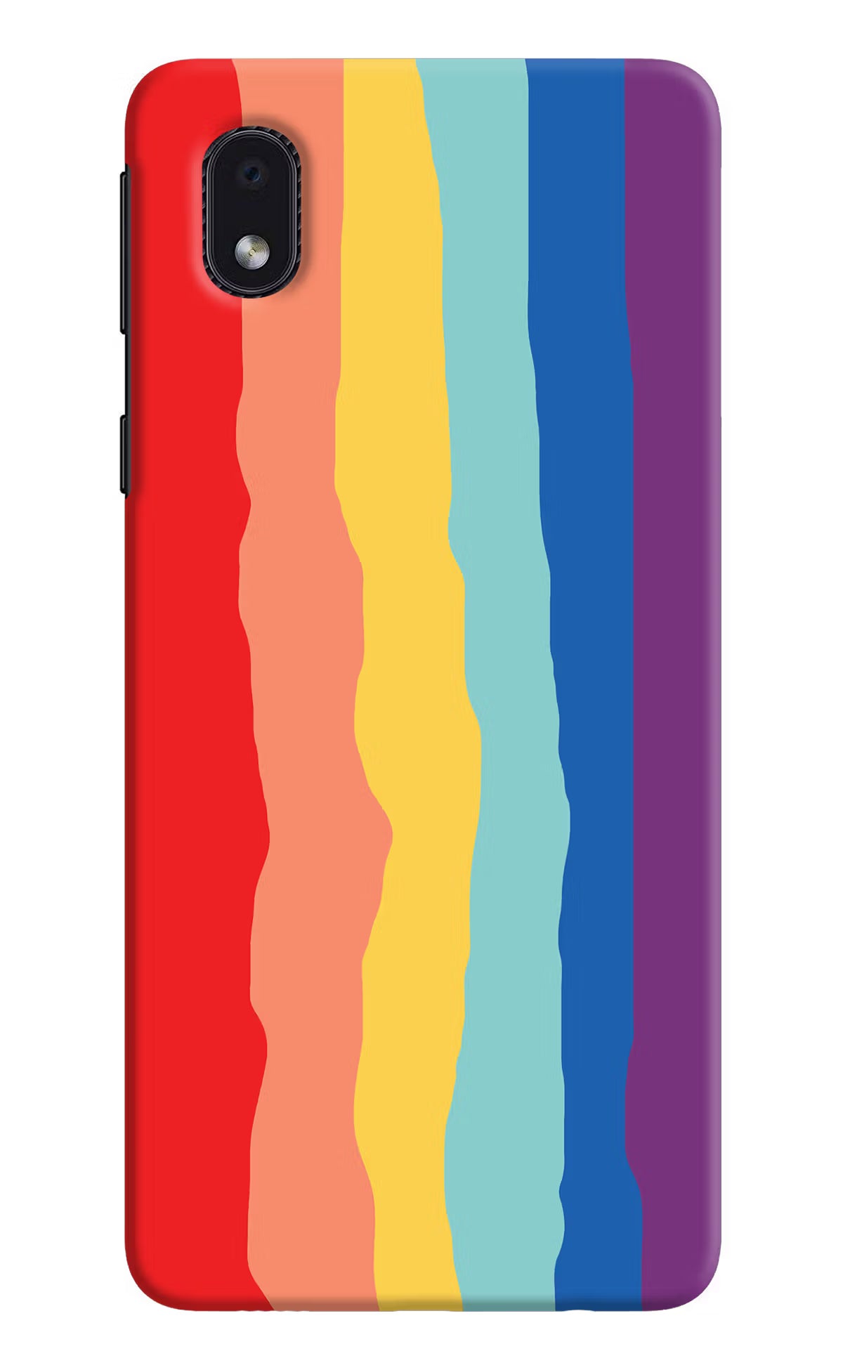 Rainbow Samsung M01 Core Back Cover - Rainbow Samsung M01 Core Hard Case Back Cover by Casekaro Rainbow Samsung M01 Core Hard Case Back Cover by Casekaro