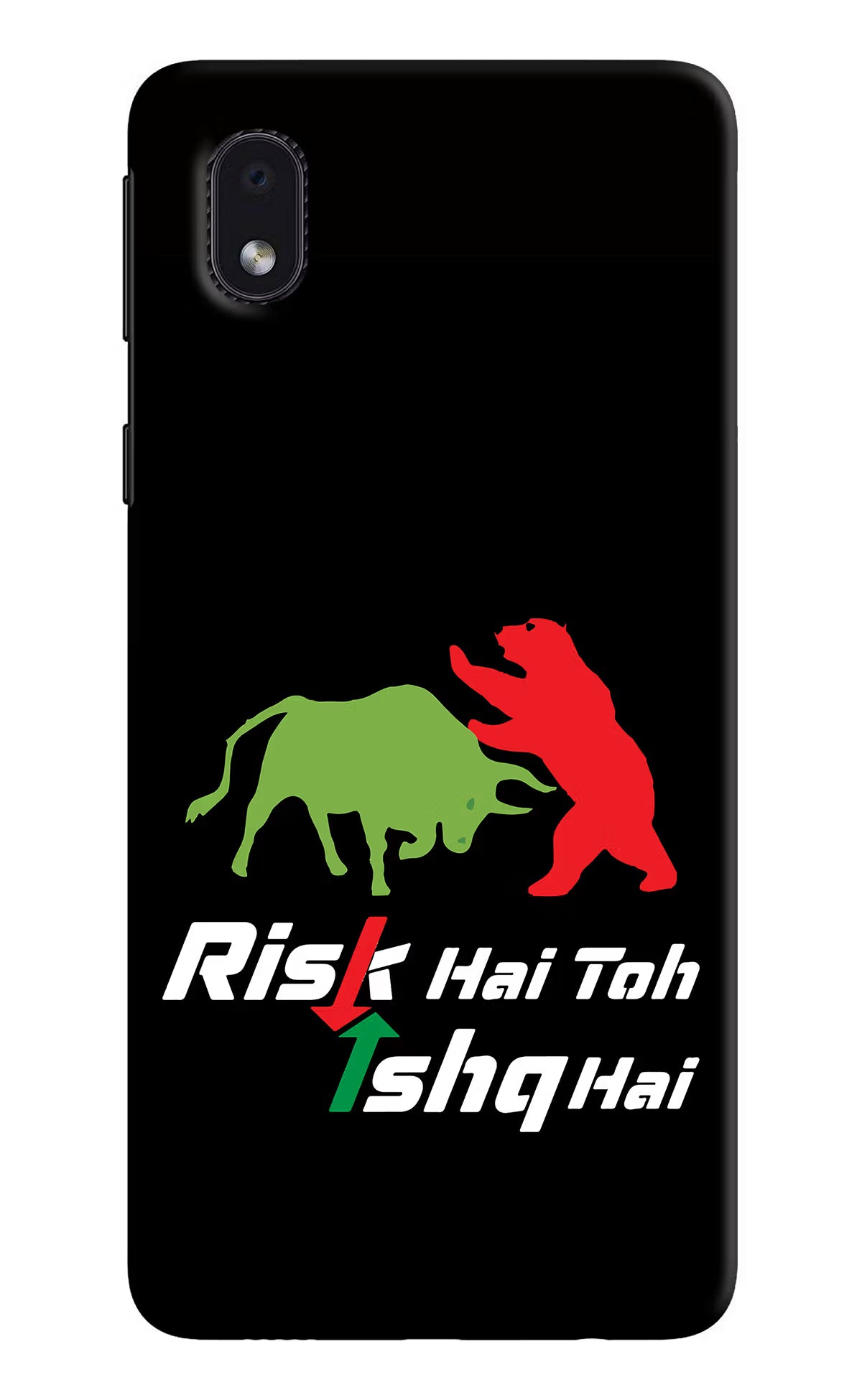 Risk Hai Toh Ishq Hai Samsung M01 Core Back Cover - Risk Hai Toh Ishq Hai Samsung M01 Core Hard Case Back Cover by Casekaro Risk Hai Toh Ishq Hai Samsung M01 Core Hard Case Back Cover by Casekaro