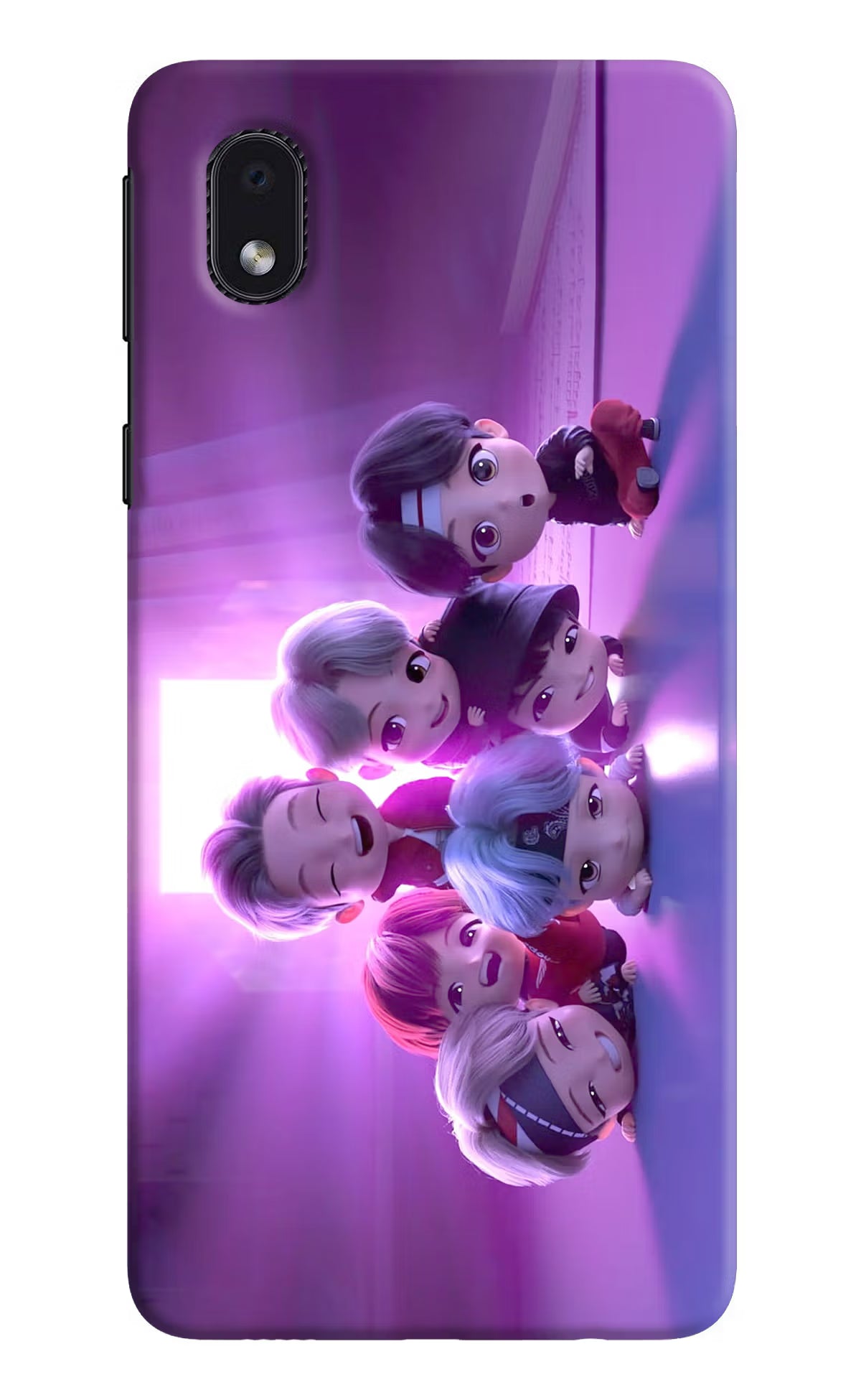 BTS Chibi Samsung M01 Core Back Cover - BTS Chibi Samsung M01 Core Hard Case Back Cover by Casekaro BTS Chibi Samsung M01 Core Hard Case Back Cover by Casekaro