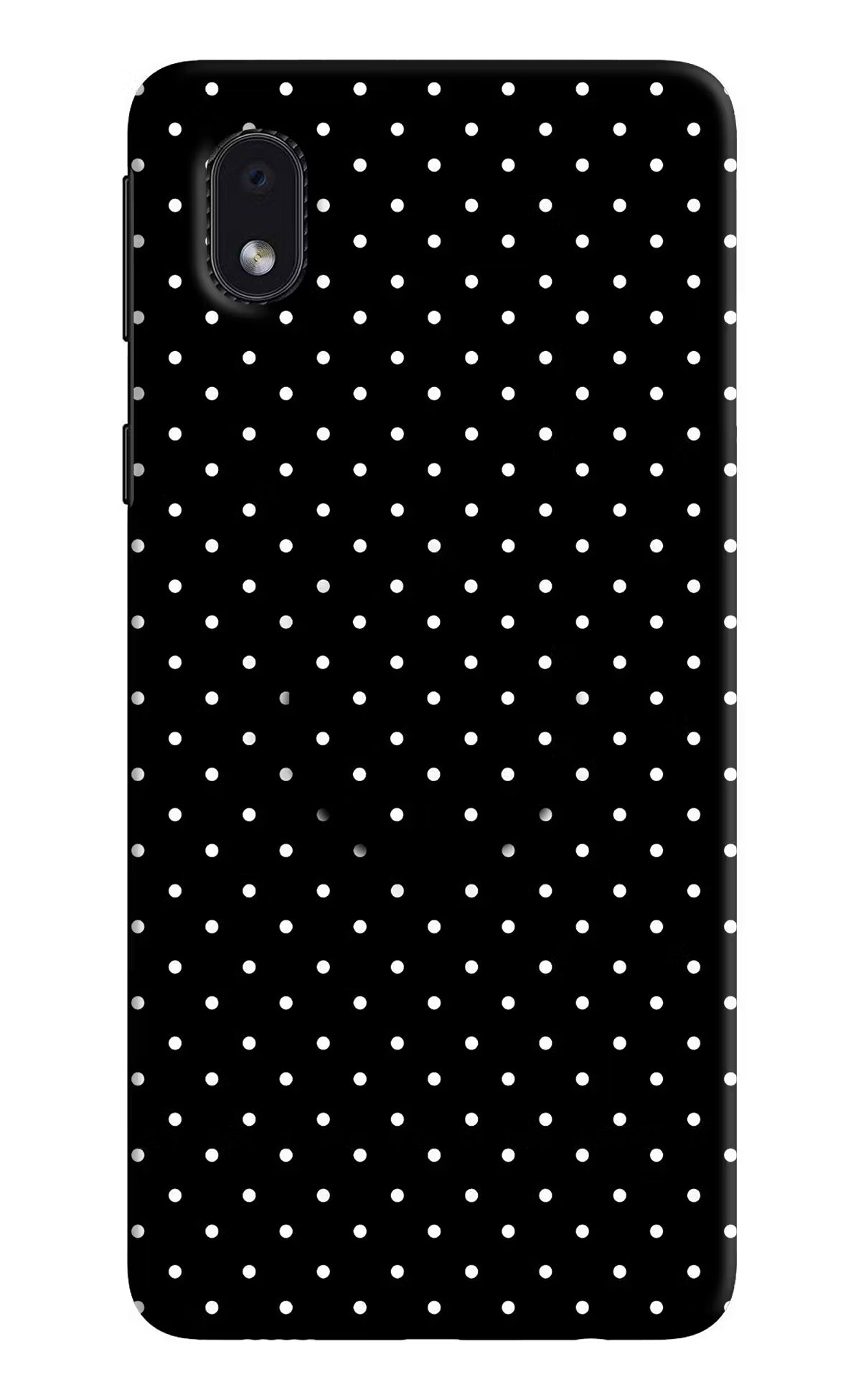 White Dots Samsung M01 Core Pop Case - White Dots Samsung M01 Core Pop Case by Casekaro White Dots Samsung M01 Core Pop Case by Casekaro