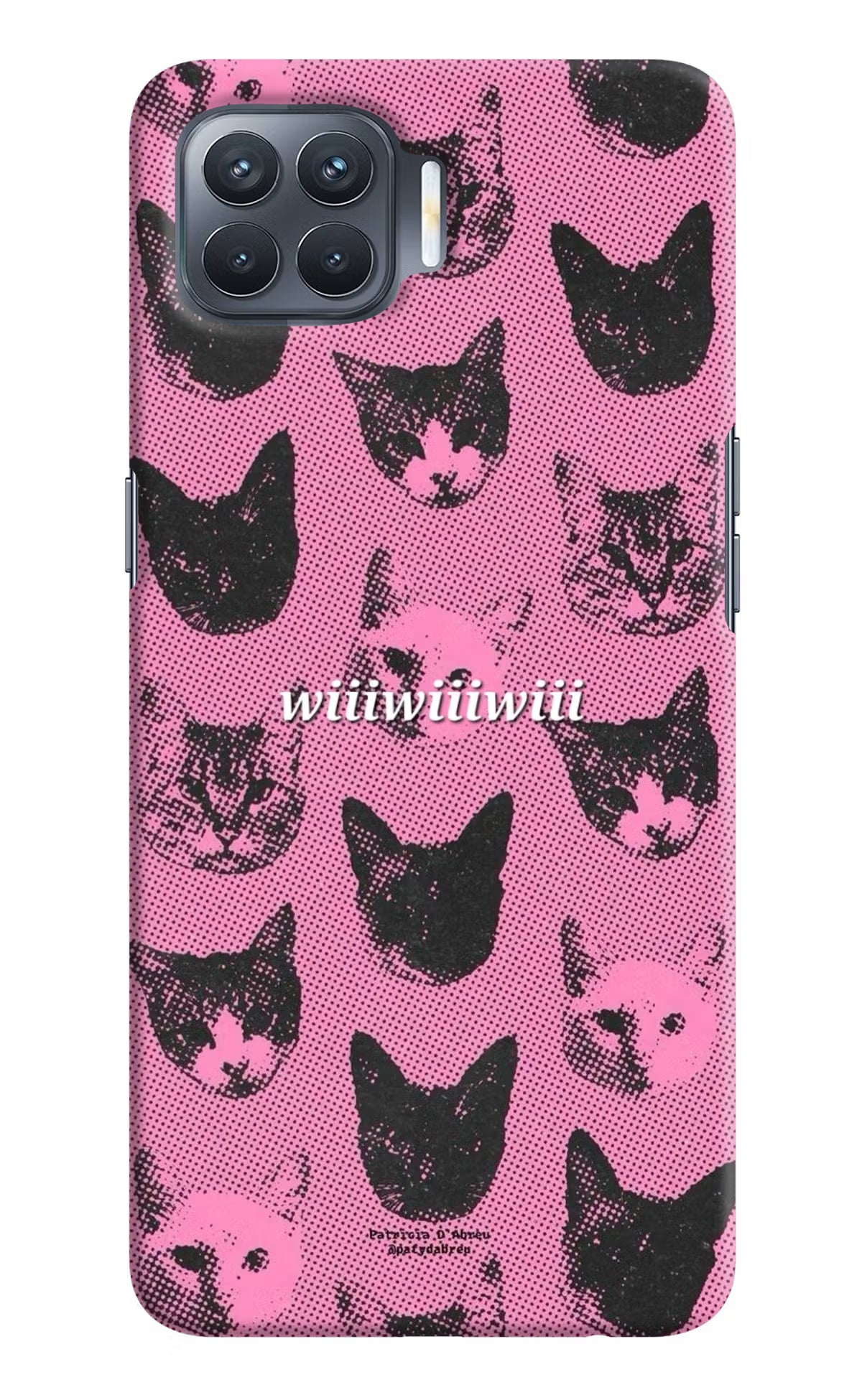 Pink Cats Oppo F17 Pro Back Cover - Pink Cats Oppo F17 Pro Back Cover Pink Cats Oppo F17 Pro Back Cover