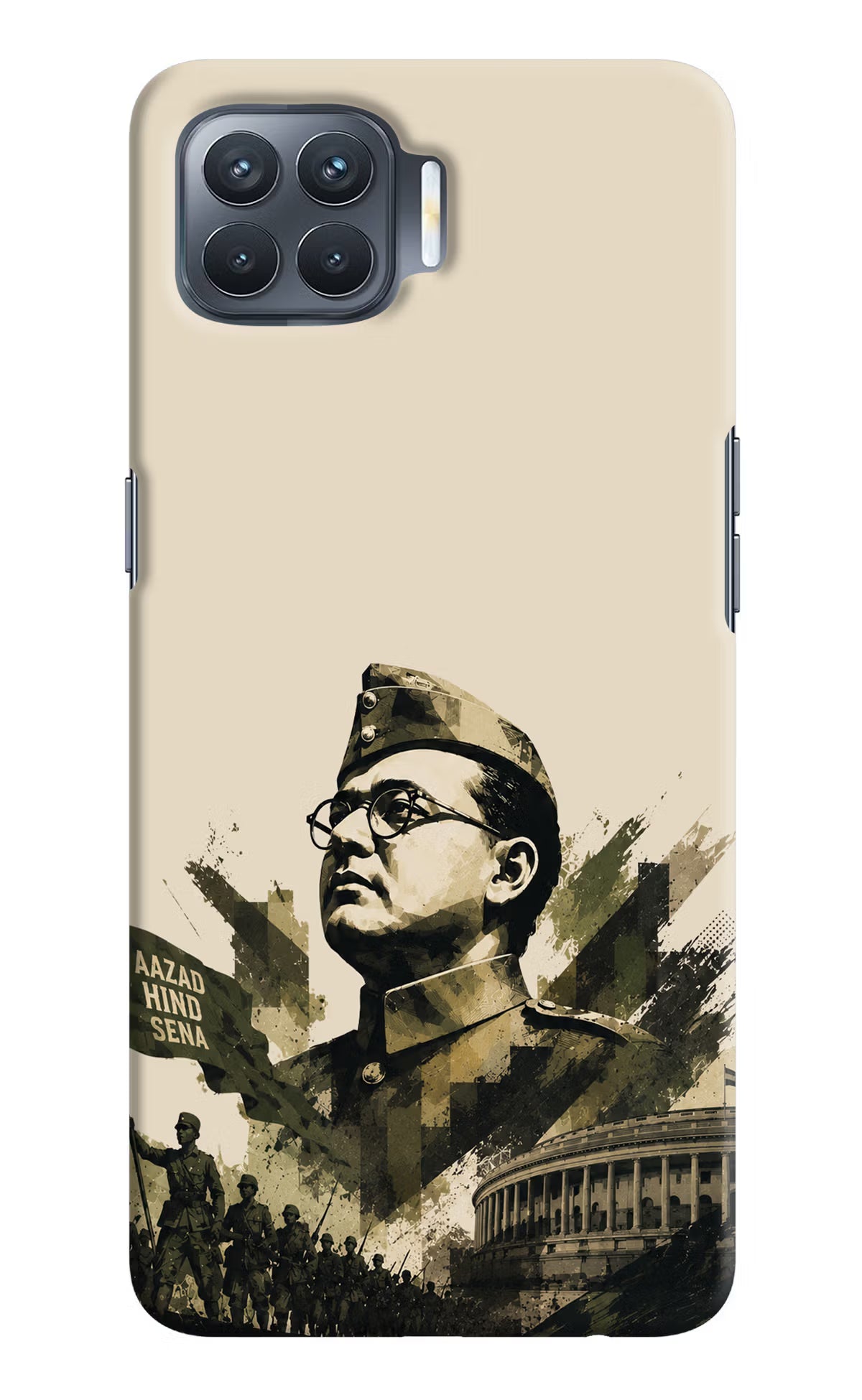 Netaji Rising Oppo F17 Pro Back Cover - Netaji Rising Oppo F17 Pro Back Cover Netaji Rising Oppo F17 Pro Back Cover