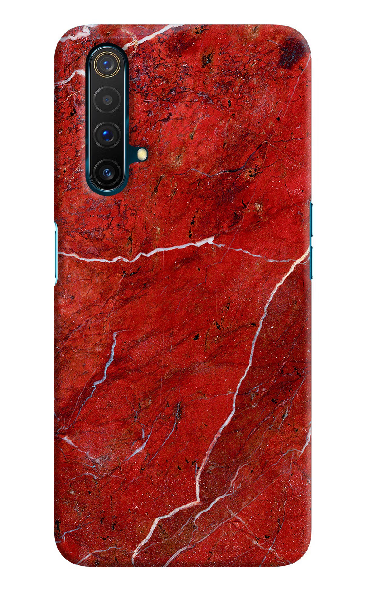 Red Marble Design Realme X3 Back Cover - Red Marble Design Realme X3 Hard Case Back Cover by Casekaro Red Marble Design Realme X3 Hard Case Back Cover by Casekaro