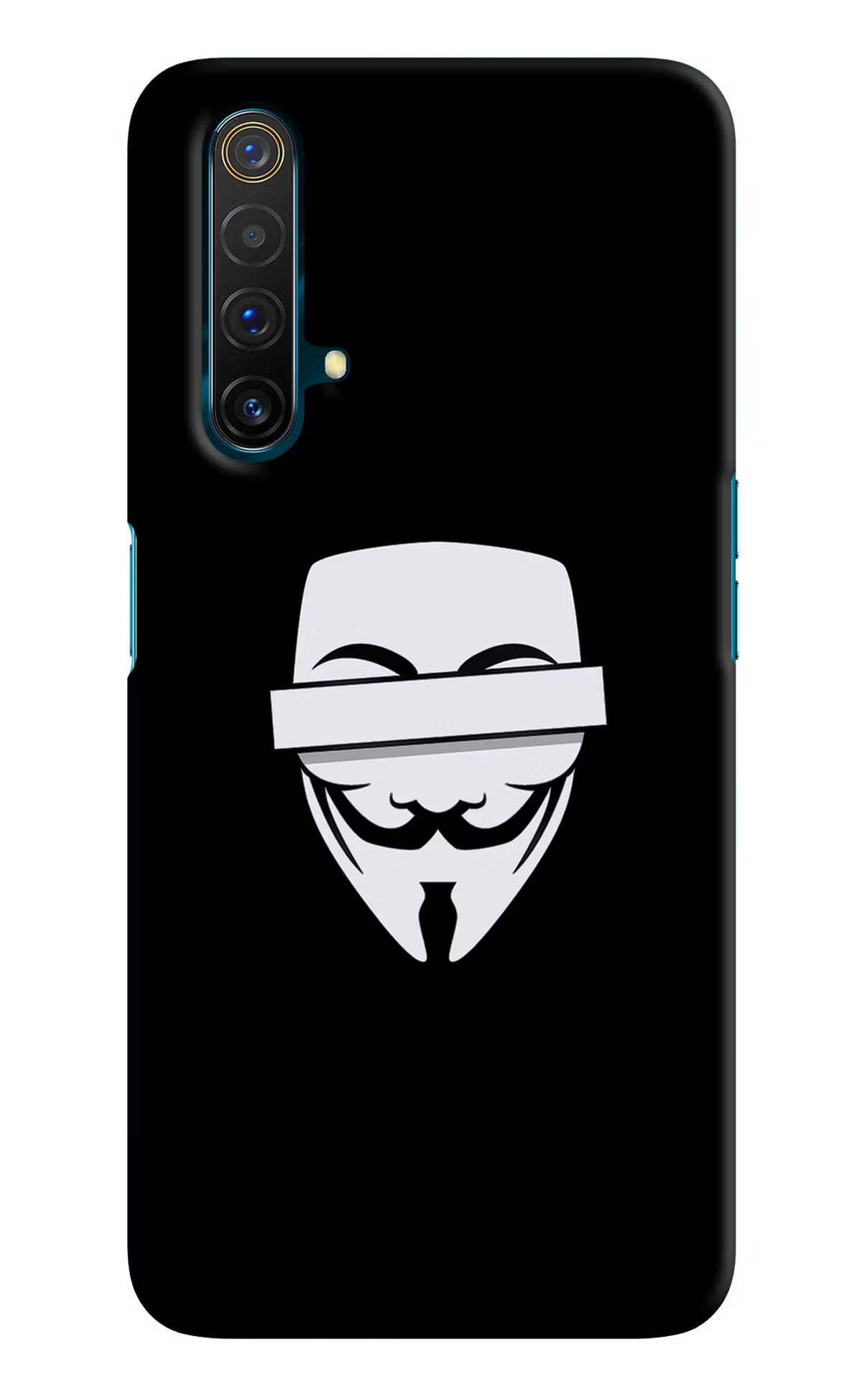 Anonymous Face Realme X3 Back Cover - Anonymous Face Realme X3 Hard Case Back Cover by Casekaro Anonymous Face Realme X3 Hard Case Back Cover by Casekaro