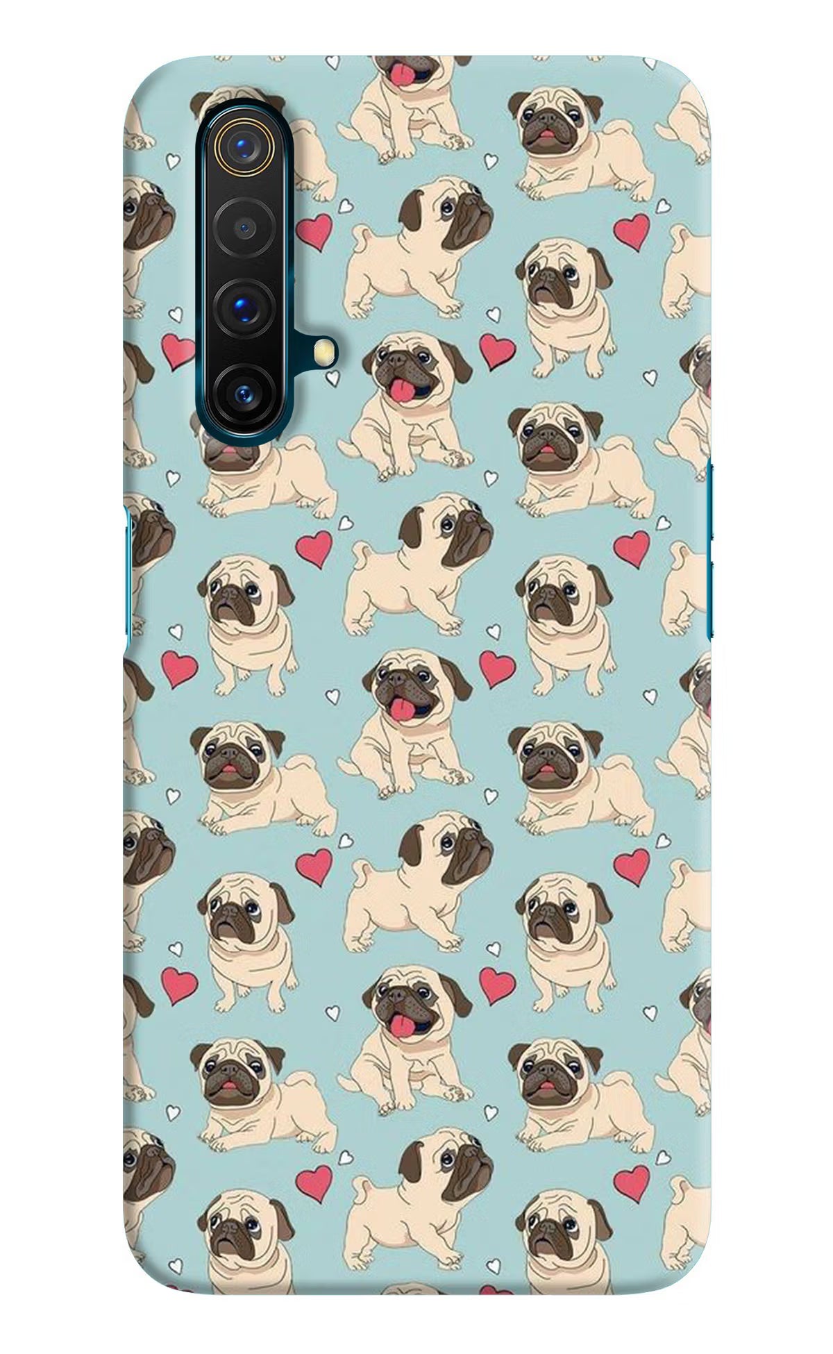 Pug Dog Realme X3 Back Cover - Pug Dog Realme X3 Hard Case Back Cover by Casekaro Pug Dog Realme X3 Hard Case Back Cover by Casekaro