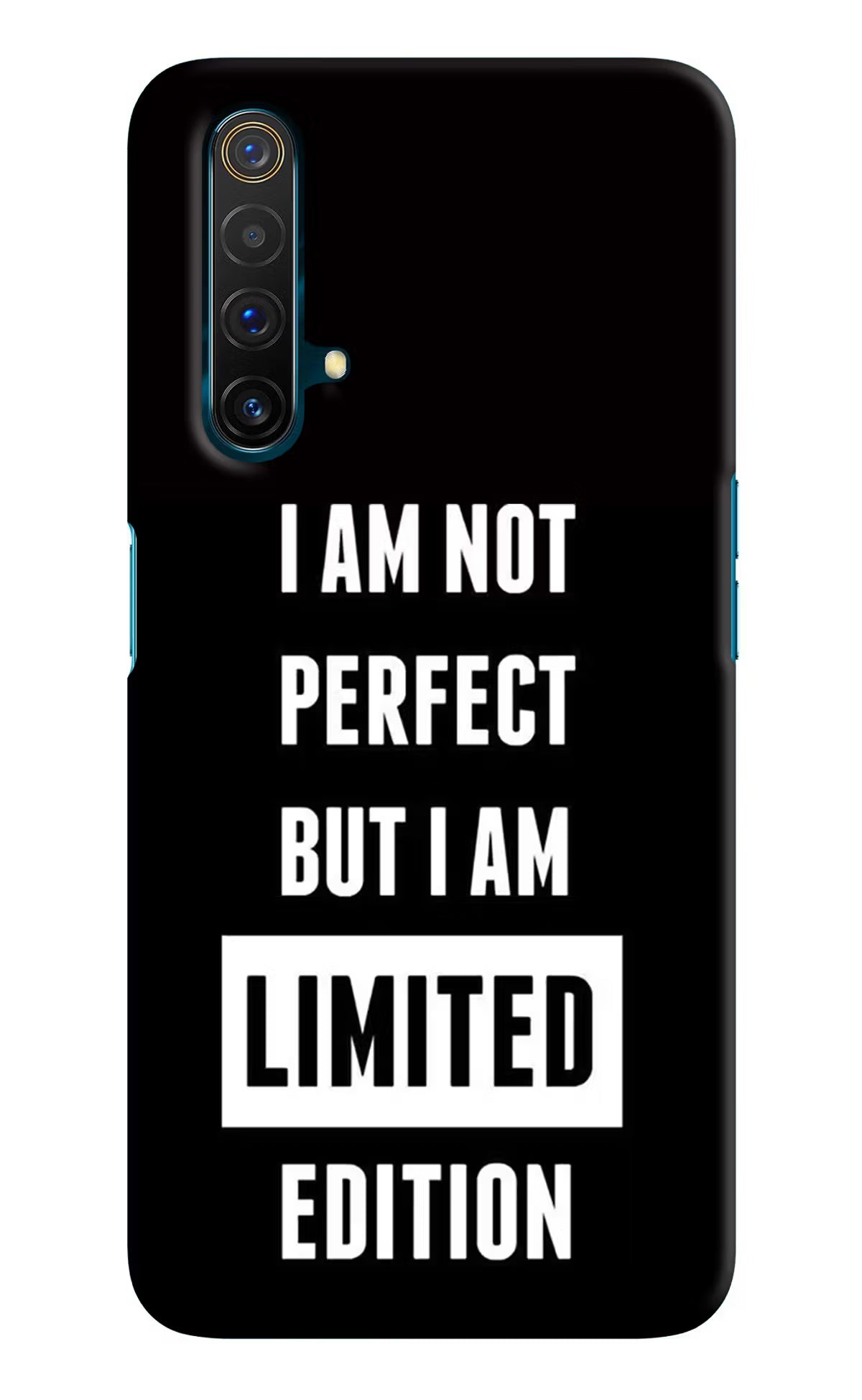 I Am Not Perfect But I Am Limited Edition Realme X3 Back Cover - I Am Not Perfect But I Am Limited Edition Realme X3 Hard Case Back Cover by Casekaro I Am Not Perfect But I Am Limited Edition Realme X3 Hard Case Back Cover by Casekaro