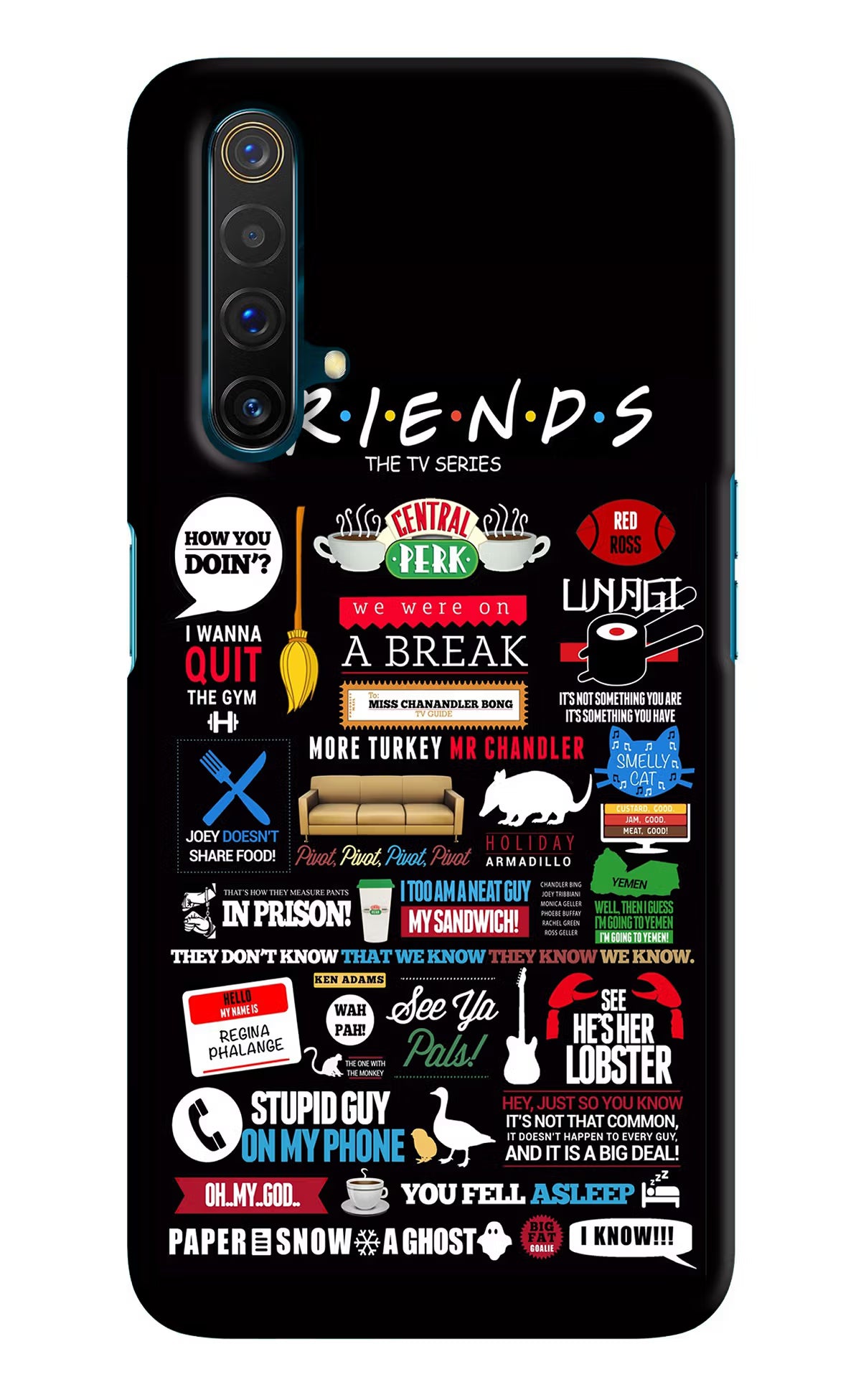 FRIENDS Realme X3 Back Cover - FRIENDS Realme X3 Hard Case Back Cover by Casekaro FRIENDS Realme X3 Hard Case Back Cover by Casekaro
