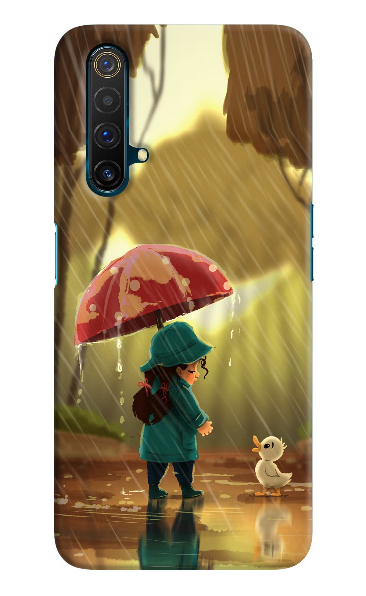 Rainy Day Realme X3 Back Cover - Rainy Day Realme X3 Hard Case Back Cover by Casekaro Rainy Day Realme X3 Hard Case Back Cover by Casekaro