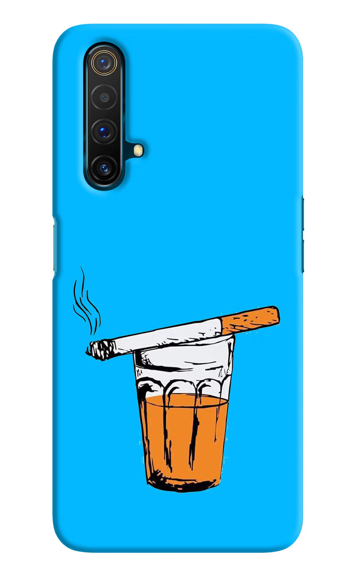 Chai Sutta Realme X3 Back Cover - Chai Sutta Realme X3 Hard Case Back Cover by Casekaro Chai Sutta Realme X3 Hard Case Back Cover by Casekaro