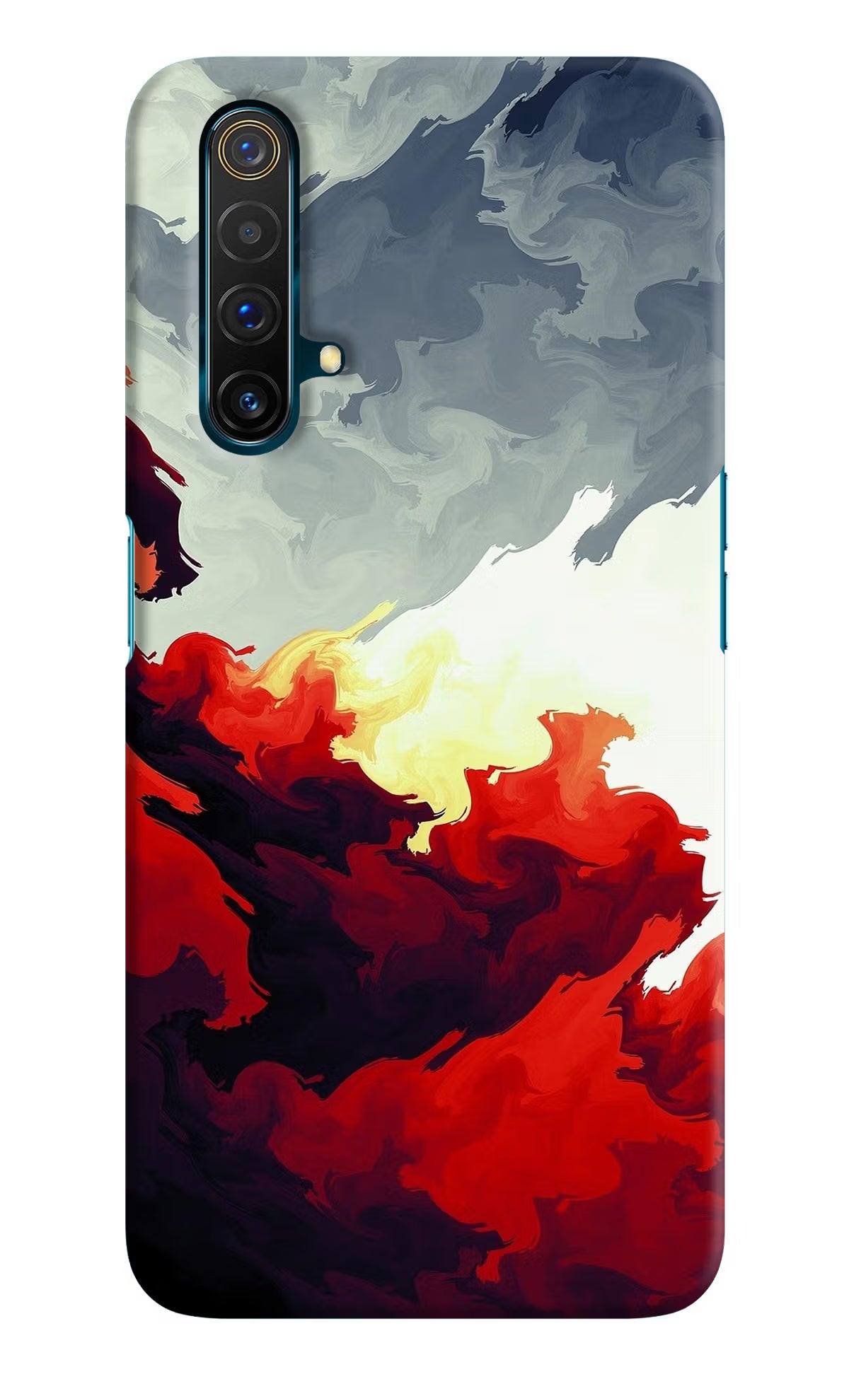 Fire Cloud Realme X3 Back Cover - Fire Cloud Realme X3 Hard Case Back Cover by Casekaro Fire Cloud Realme X3 Hard Case Back Cover by Casekaro