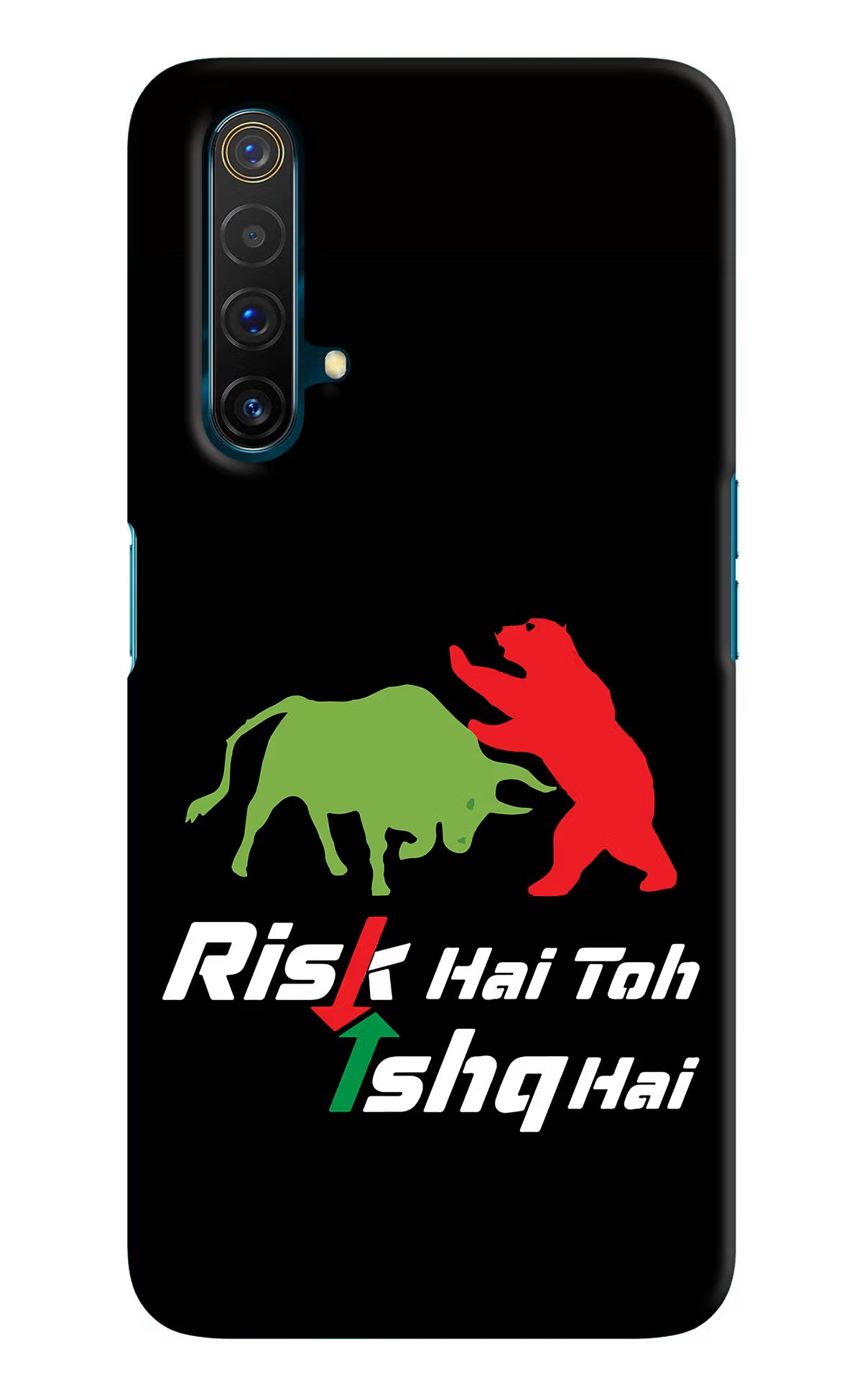 Risk Hai Toh Ishq Hai Realme X3 Back Cover - Risk Hai Toh Ishq Hai Realme X3 Hard Case Back Cover by Casekaro Risk Hai Toh Ishq Hai Realme X3 Hard Case Back Cover by Casekaro