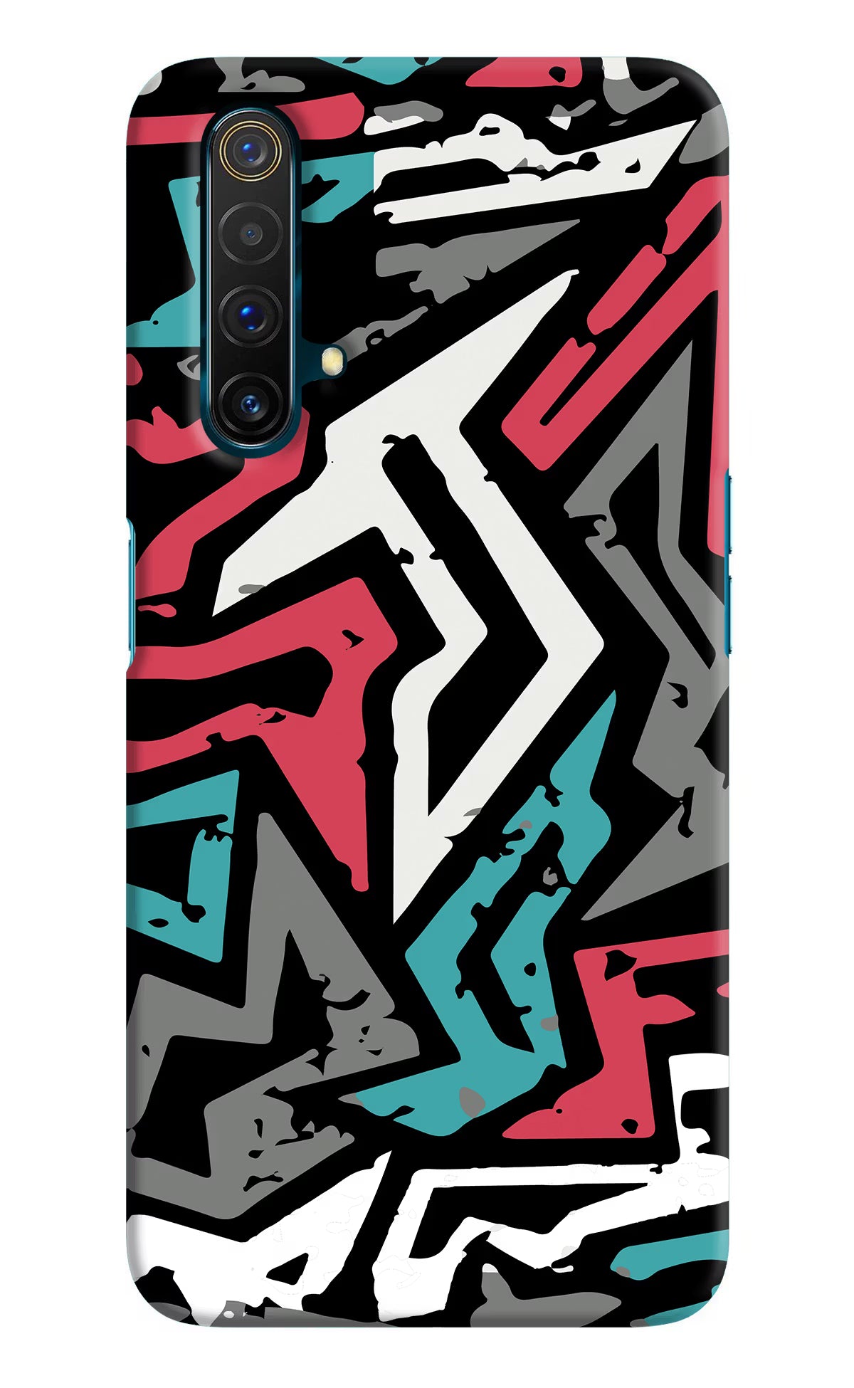 Geometric Graffiti Realme X3 Back Cover - Geometric Graffiti Realme X3 Hard Case Back Cover by Casekaro Geometric Graffiti Realme X3 Hard Case Back Cover by Casekaro